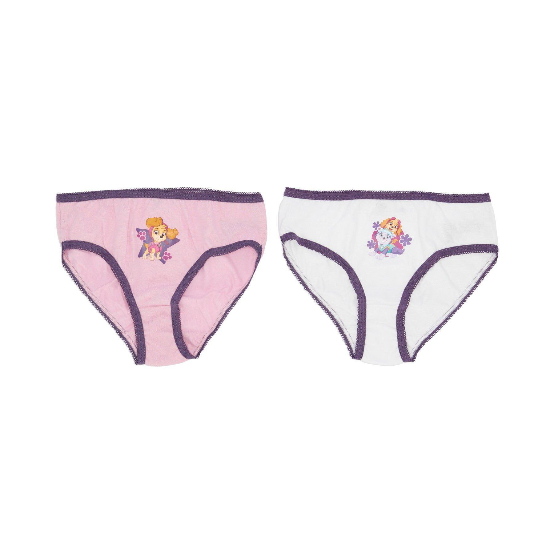PAW PATROL Slip Paw Patrol Unterwäsche 2er Set Slips für Mädchen 100% Baumwolle
