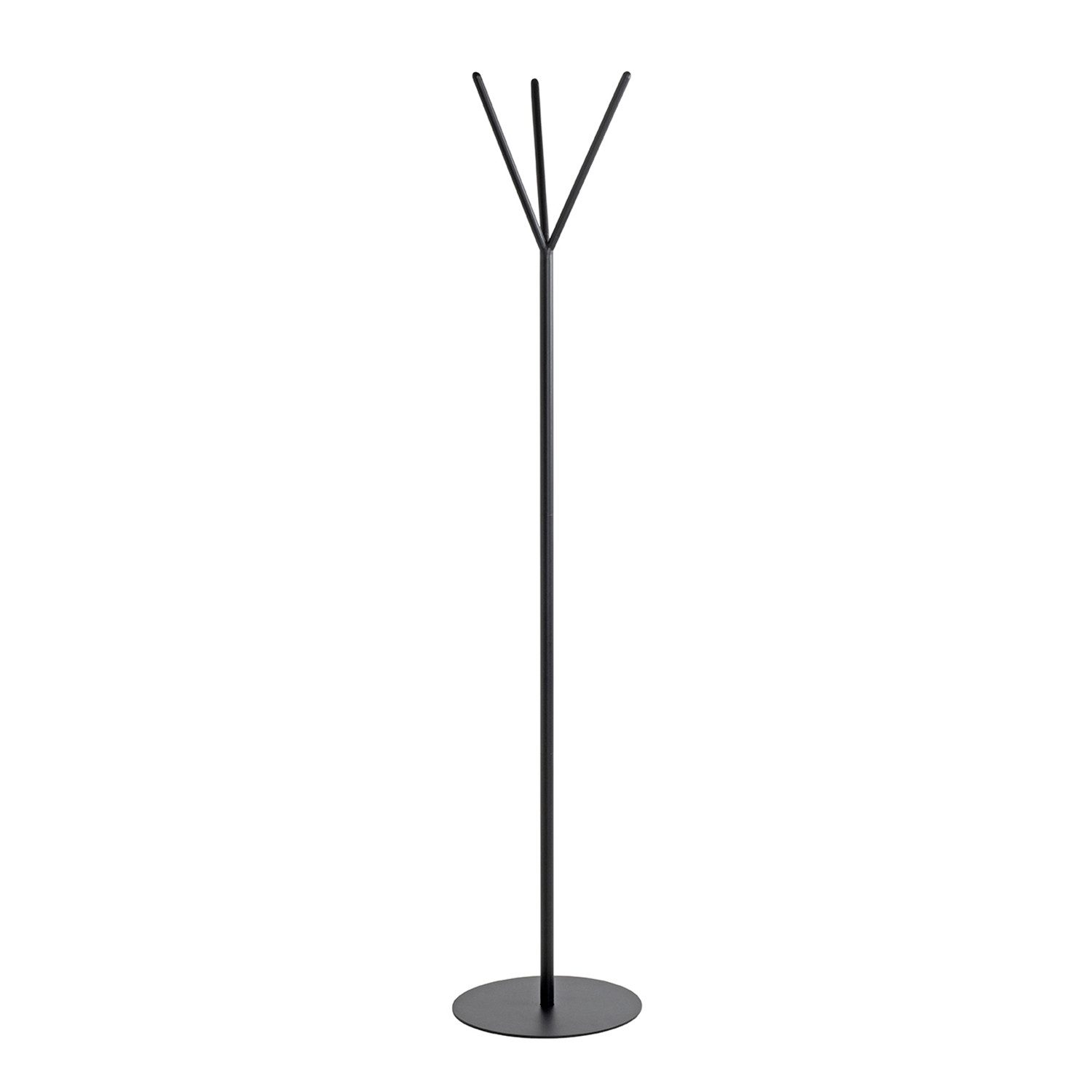 Garderobenständer SIMON Garderobe - schwarz - Metall - H. 173cm - Flurgarderobenständer