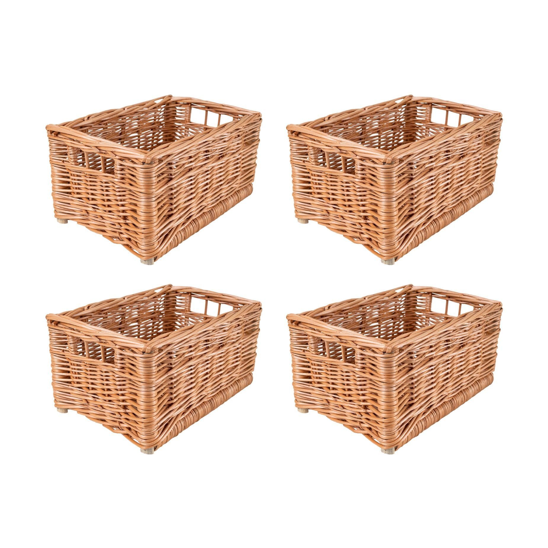Creative Home Holzkiste Weidenkorb Aufbewahrungskorb, Handgeflochten, günstig online kaufen