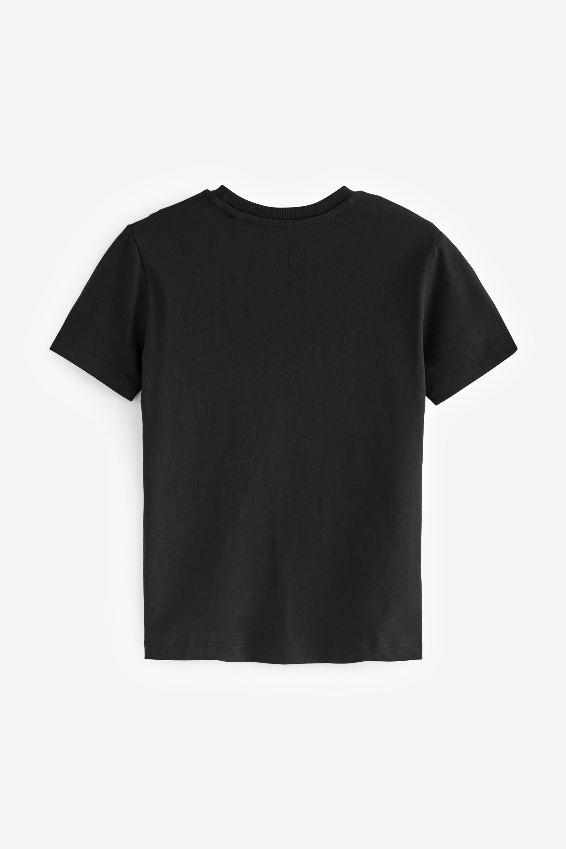 (1-tlg) Next Black Lizenziertes T-Shirt T-Shirt mit Allover-Print