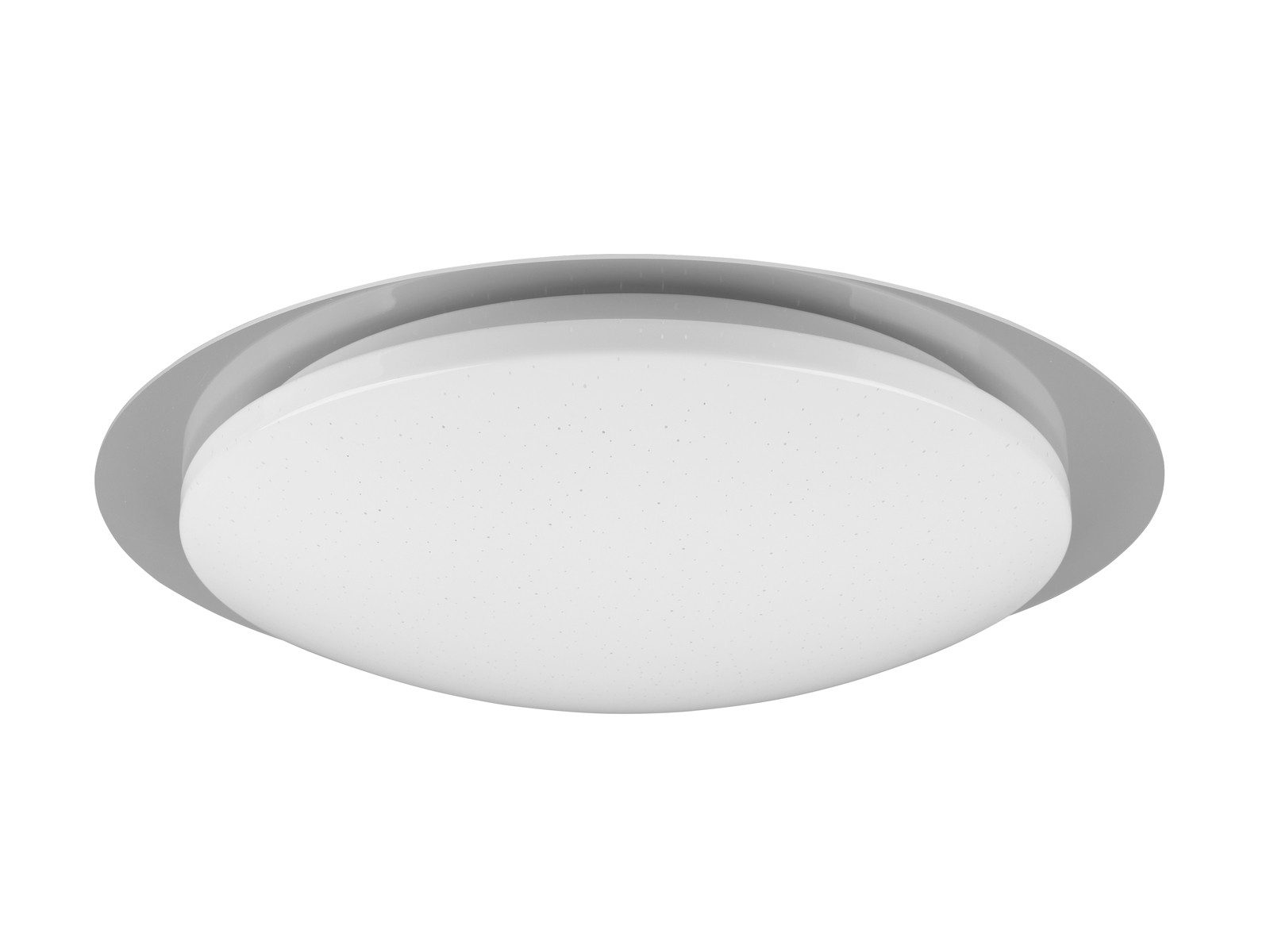 TRIO Leuchten LED Deckenleuchte, Farbwechsel Dimmfunktion, LED fest integriert, stufenlos dimmbar über Fernbedienung, Neutralweiß, Flache Sternenhimmel Lampe mit RGB, Badlampe Decke Gäste WC, Ø48cm