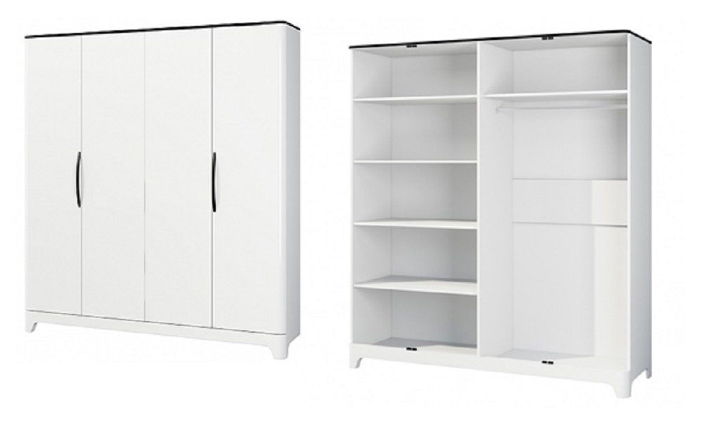 + Kommode 200 Bett cm Liegefläche: + 1 Nachtkonsolen), 1 5-St., 160 Kleiderschrank (Set, VERONA, Schlafzimmer-Set + 1 Feldmann-Wohnen x 2