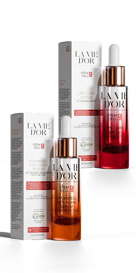 La Vie D'Or Gesichtspflege-Set LaVieDor Duo-Set – Anti-Aging Serum & Lippenpflege mit Plumping-Effekt, 2-tlg.