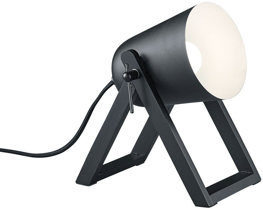 TRIO Leuchten Schreibtischlampe Marc, Ein-/Ausschalter, ohne Leuchtmittel, Warmweiß, Tischleuchte, Lichtkegel frei positionierbar, Leuchtmittel wechselbar | Tischlampen