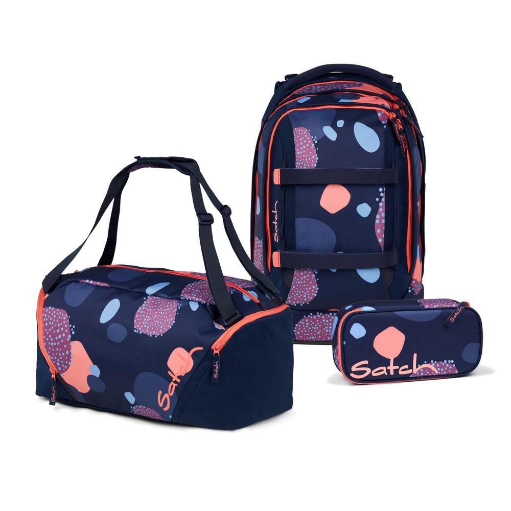 Satch Schulrucksack Pack (3tlg, inkl. Schlamperbox und Sporttasche)