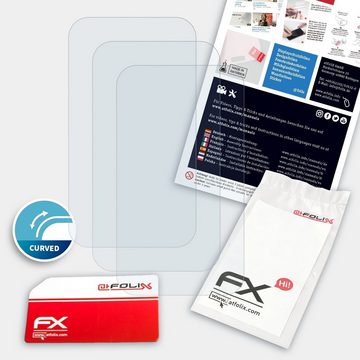 atFoliX Schutzfolie Displayschutzfolie für Knauermann Pro Band 2 2023, (3 Folien), Ultraklar und flexibel
