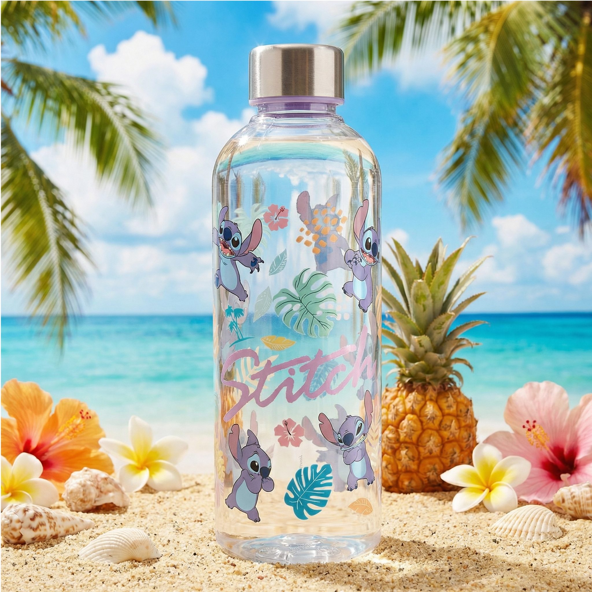Disney Trinkflasche Stitch Sport Wasserflasche Trinkflasche Flasche 850 ml