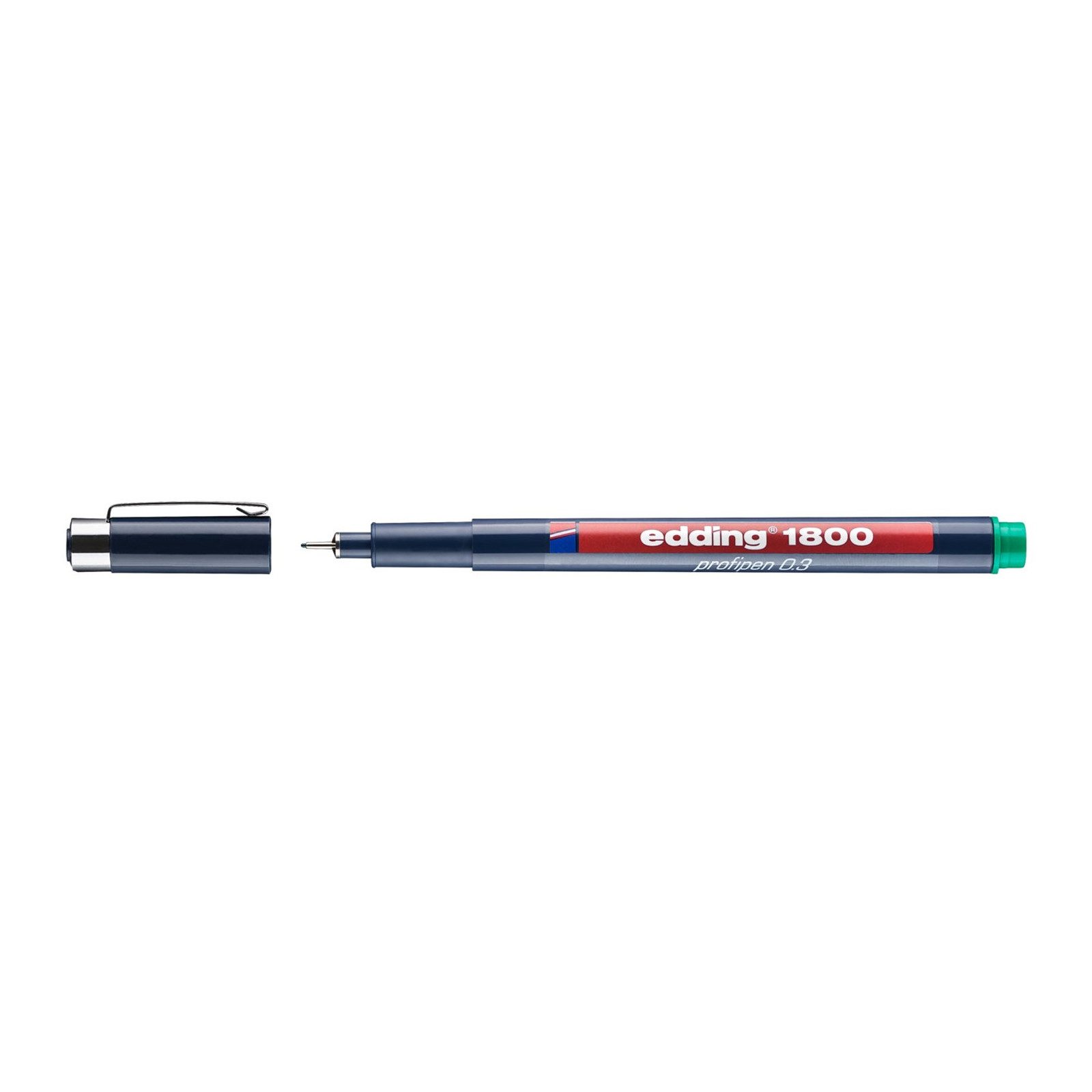 edding Tintenfeinschreiber Präzisionsfeinschreiber 0,3 mm edding 1800, (Stück, 1-tlg., 1 Faserzeichner edding 1800 profipen), Fineliner Schönschreibstift