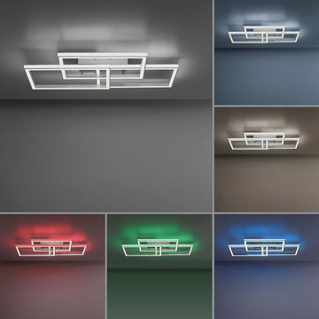 etc-shop LED Deckenleuchte, LED-Leuchtmittel fest verbaut, Kaltweiß, Warmweiß, Farbwechsel, Rot, Grün, Blau, Deckenlampe LED Deckenleuchte Fernbedienung Deckenlampe