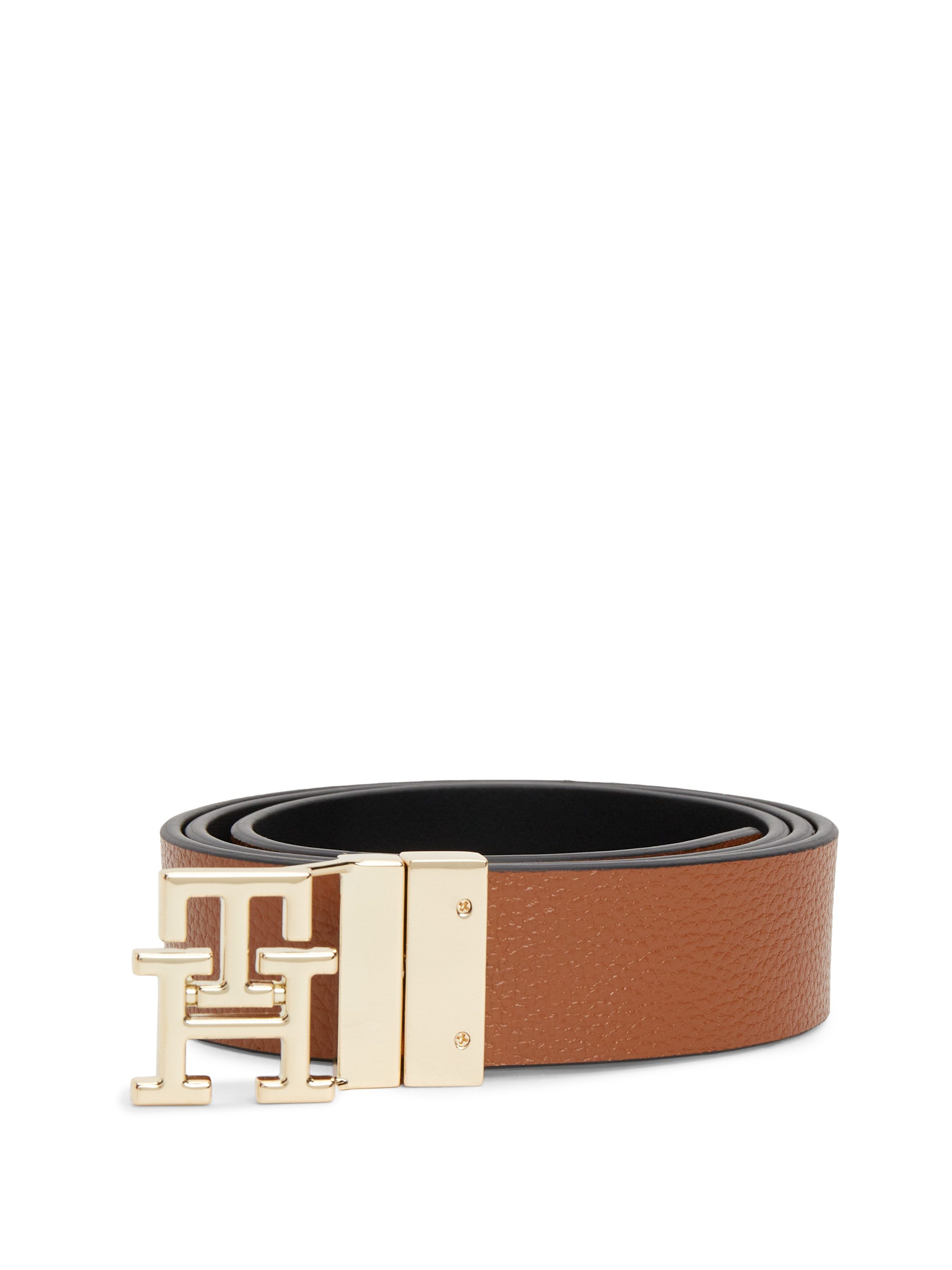 Tommy Hilfiger Wendegürtel TH LOGO REV PEBBLE