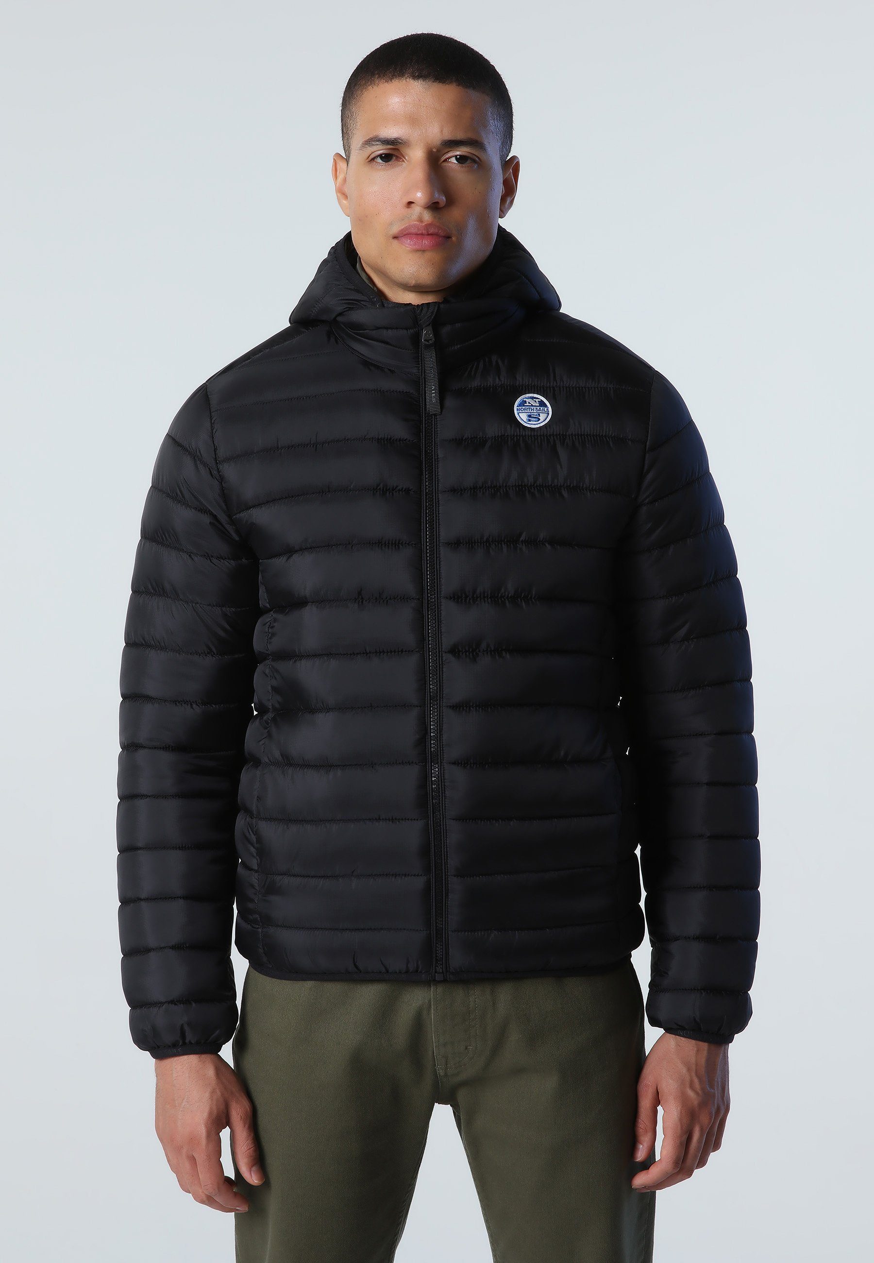 North Sails Kurzjacke Puffer Übergangsjacke MILKY BLACK Jacket Skye