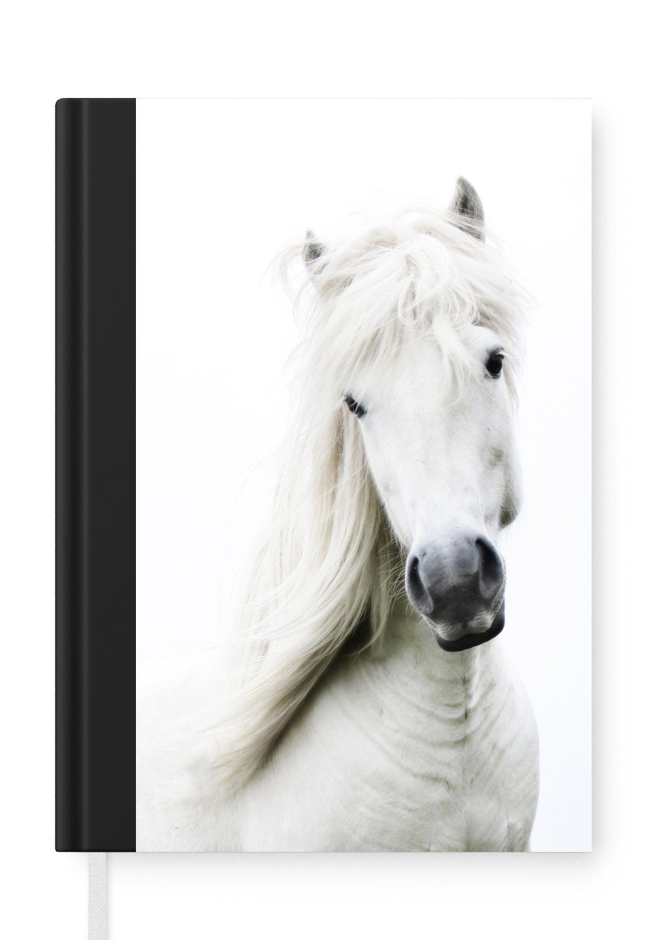 MuchoWow Notizbuch Pferde - Seiten, Haushaltsbuch Tagebuch, - Nutztiere Mähnen, A5, Notizheft, Merkzettel, 98 Journal