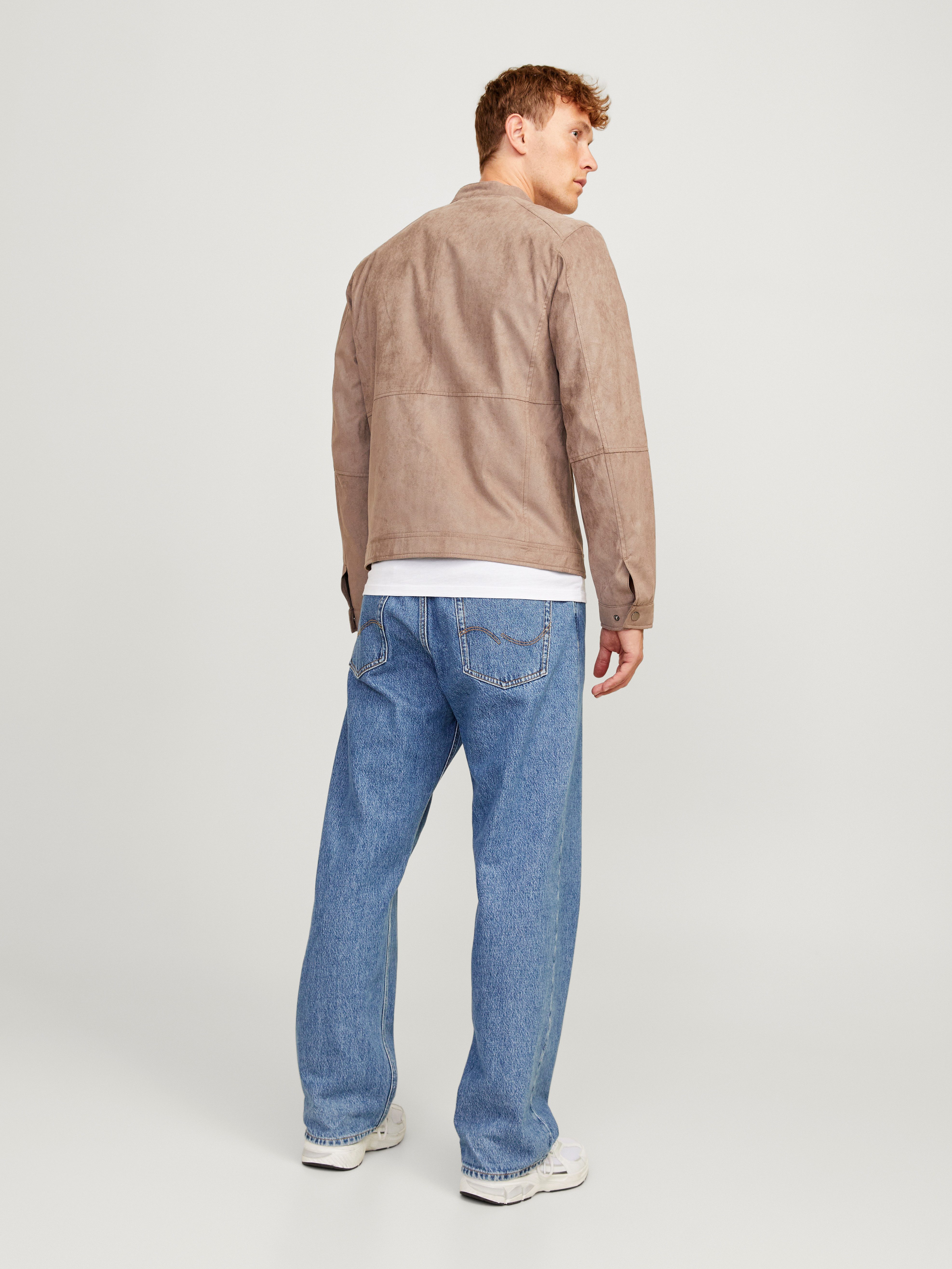 Jack & Jones Bikerjacke JJEDYLAN mit wasserabweisender Funktion unifarben, modisch, regular fit, Polyester
