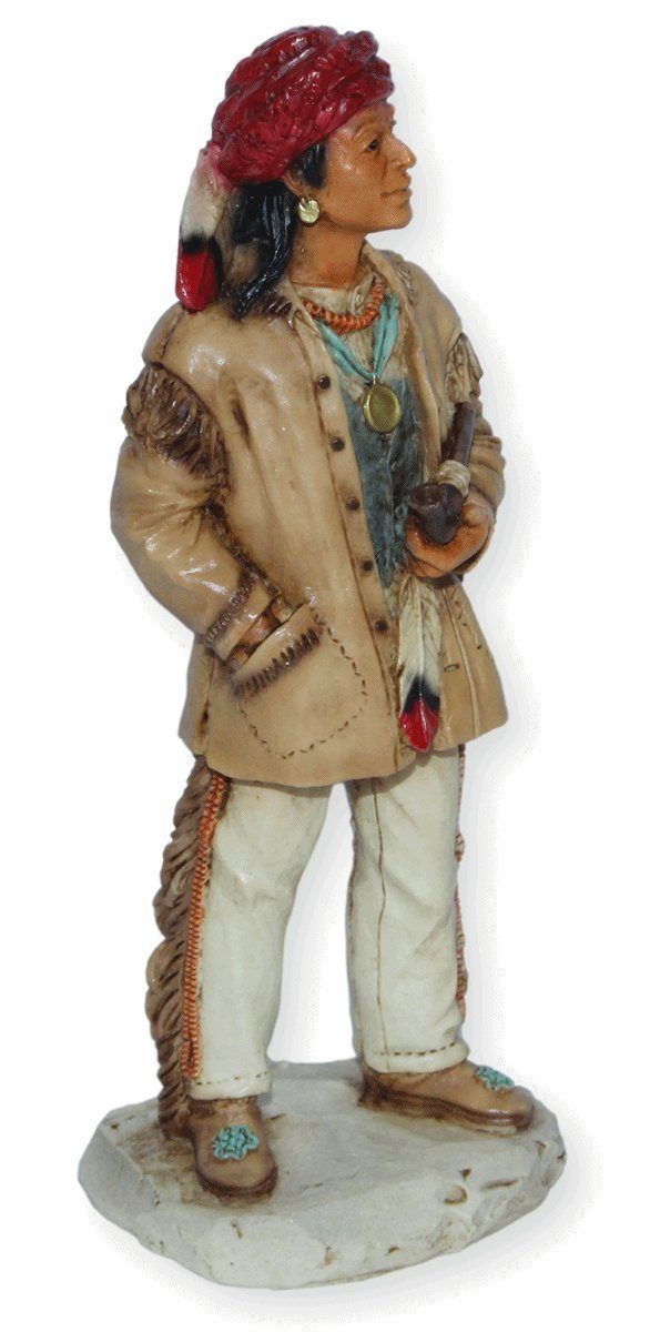 Deko H Dekofigur American Native Erfinder Castagna Castagna cm Figur 16 Sequoyah