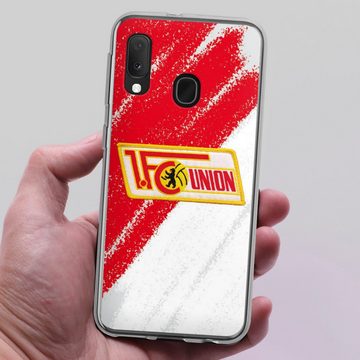 DeinDesign Handyhülle Offizielles Lizenzprodukt 1. FC Union Berlin Logo, Samsung Galaxy A20e Silikon Hülle Bumper Case Handy Schutzhülle