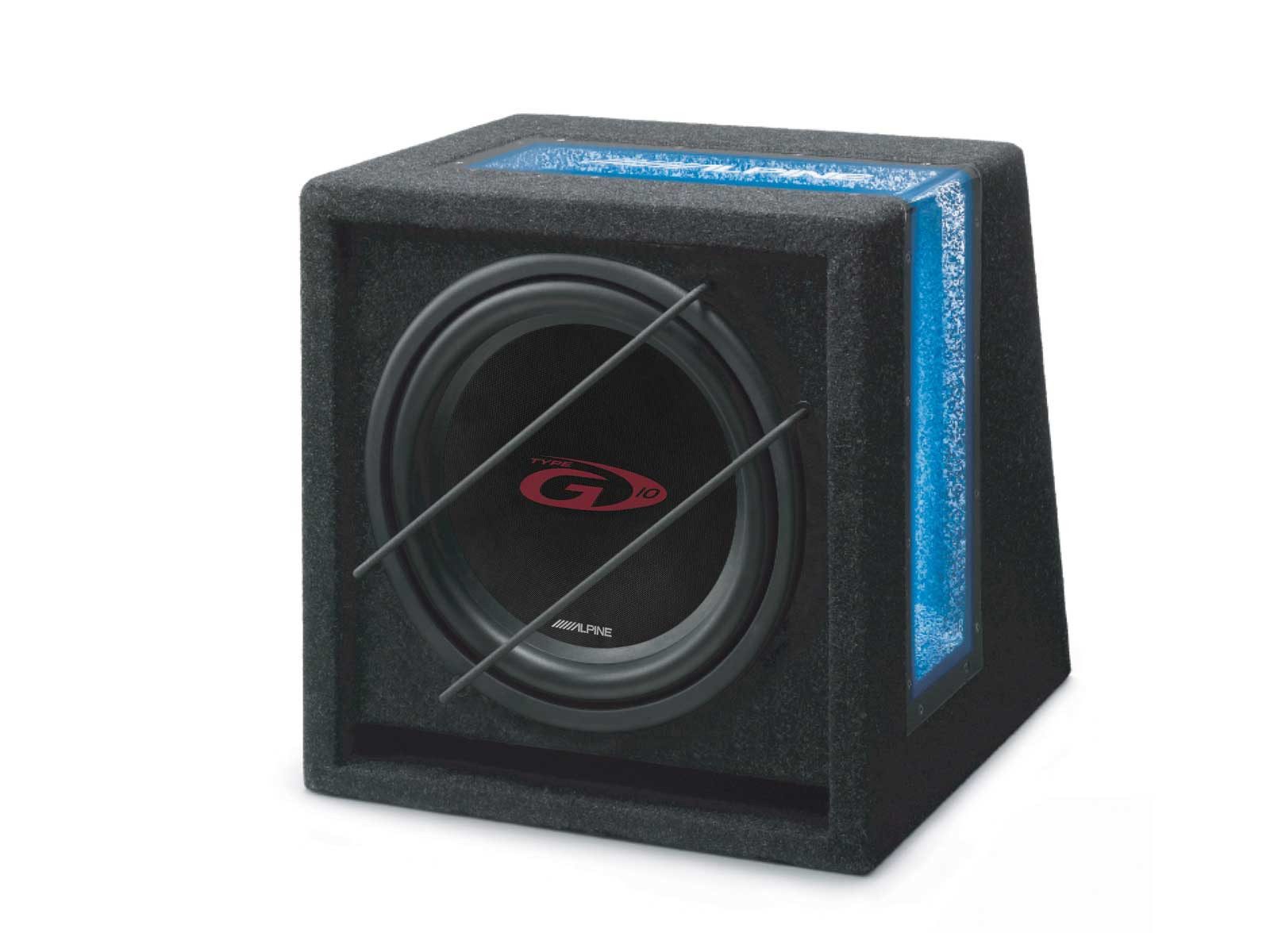 ALPINE SBG-1044BR 25cm Gehäuse-Subwoofer Auto-Subwoofer (150 W, max.: W cm)