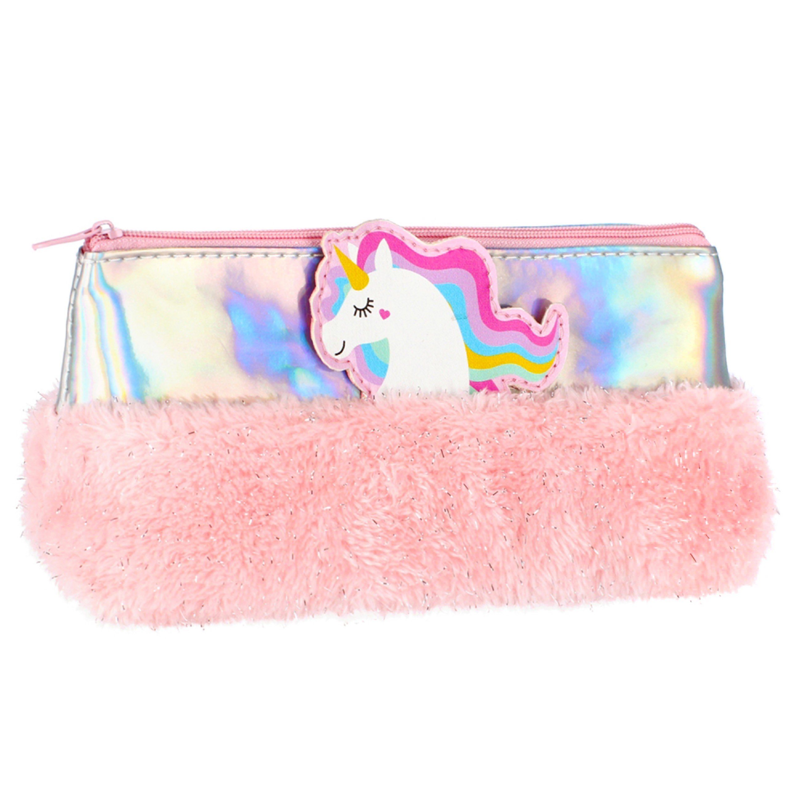 Sarcia.eu Federmäppchen Plüsch-Federmäppchen/Sachet Einhorn