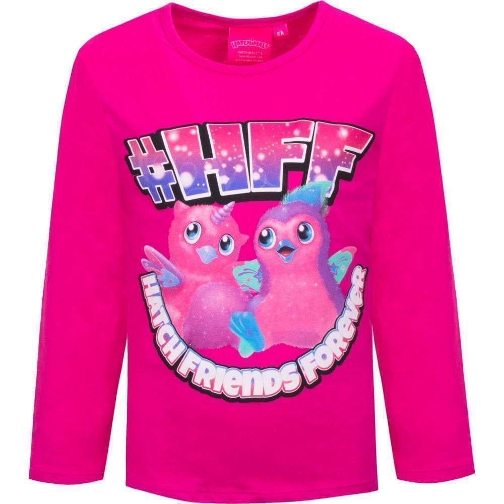 Sun City T-Shirt Hatchimals Langarmshirt, grau, oder pink, in den Größen 98 bis 116