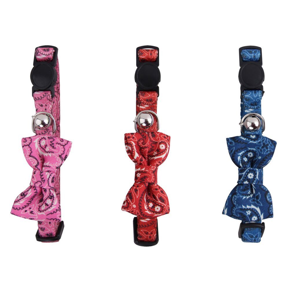 Pawise Hunde-Halsband Cat collar w/Bowknot Rosa