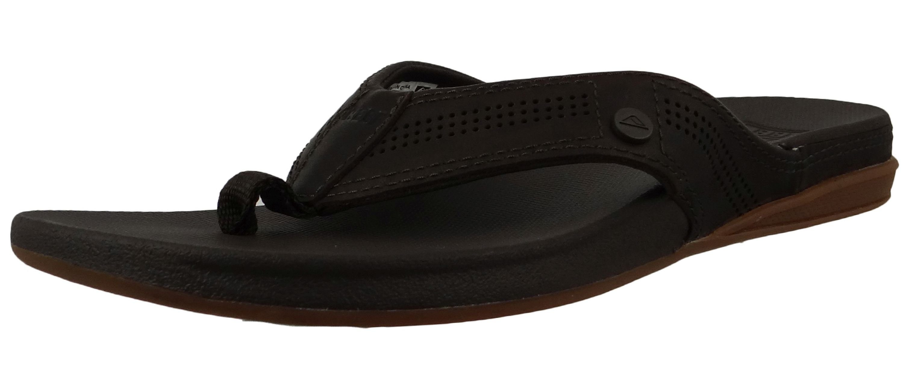 RF0A3YMNBRO Cushion Lux Zehentrenner Black Brown Sandale