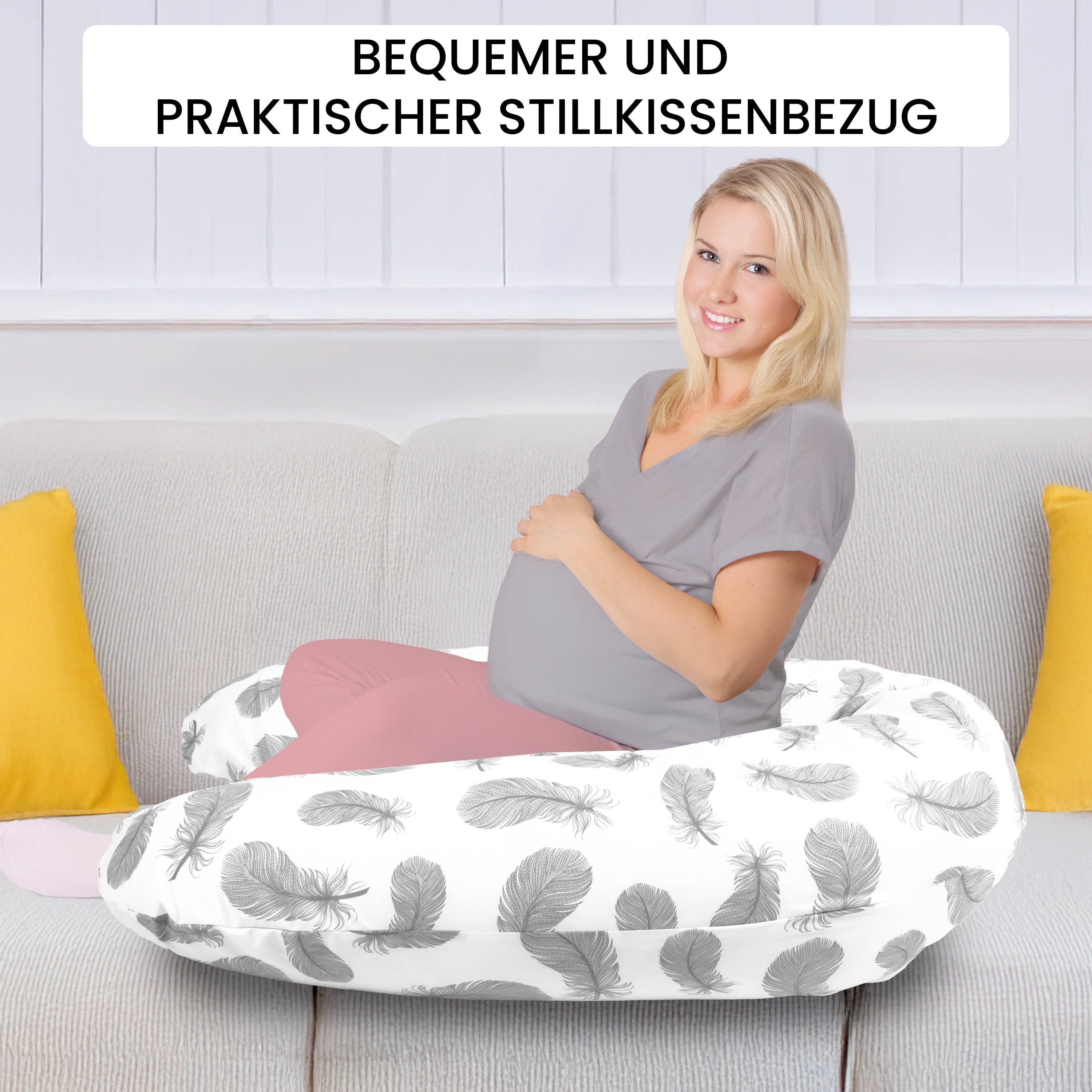Amilian Stillkissenbezug 170 cm - Kissenbezug für Stillkissen, Seitenschläf günstig online kaufen