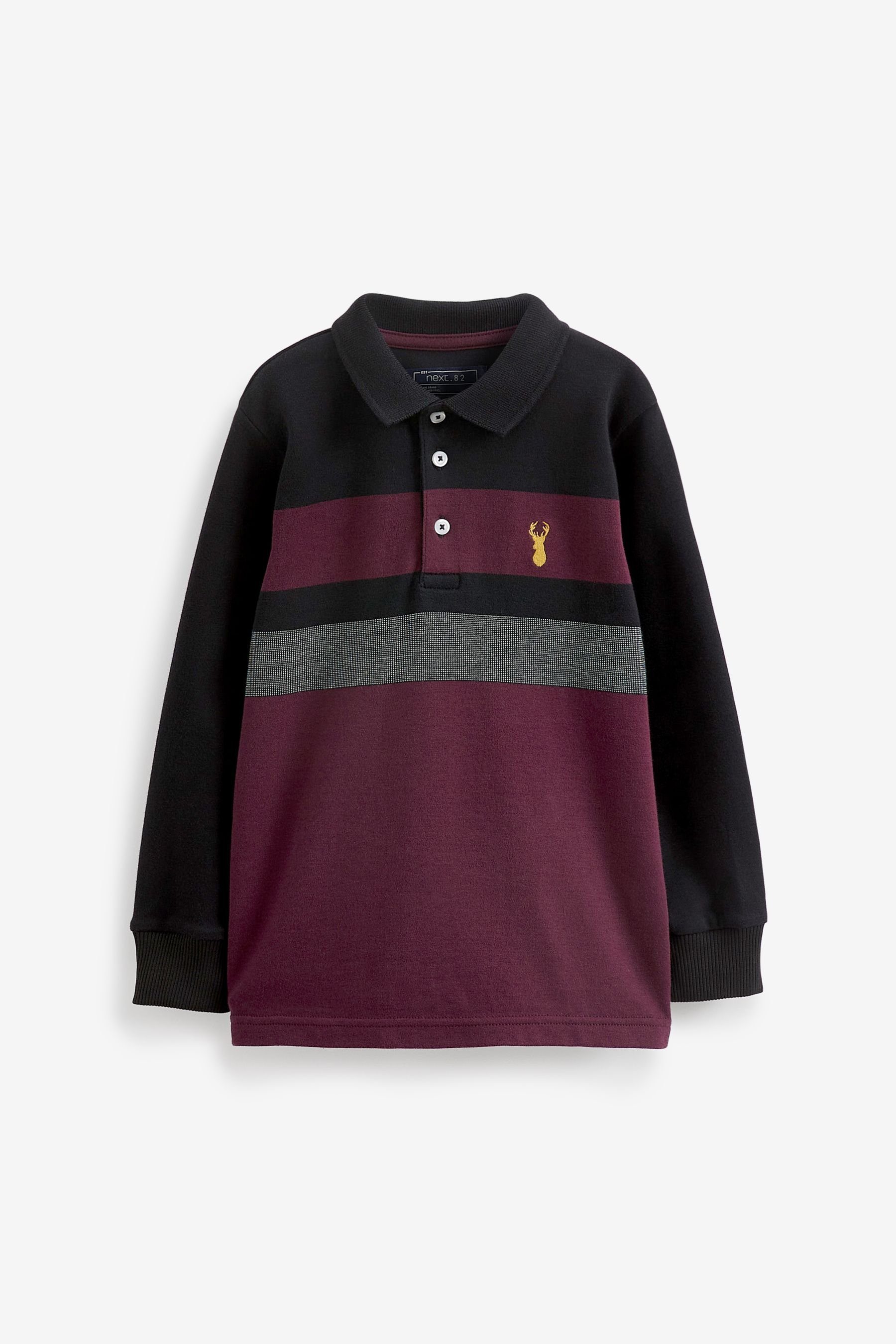 Next Langarm-Poloshirt Langärmeliges Poloshirt in Blockfarben (1-tlg) | Poloshirts