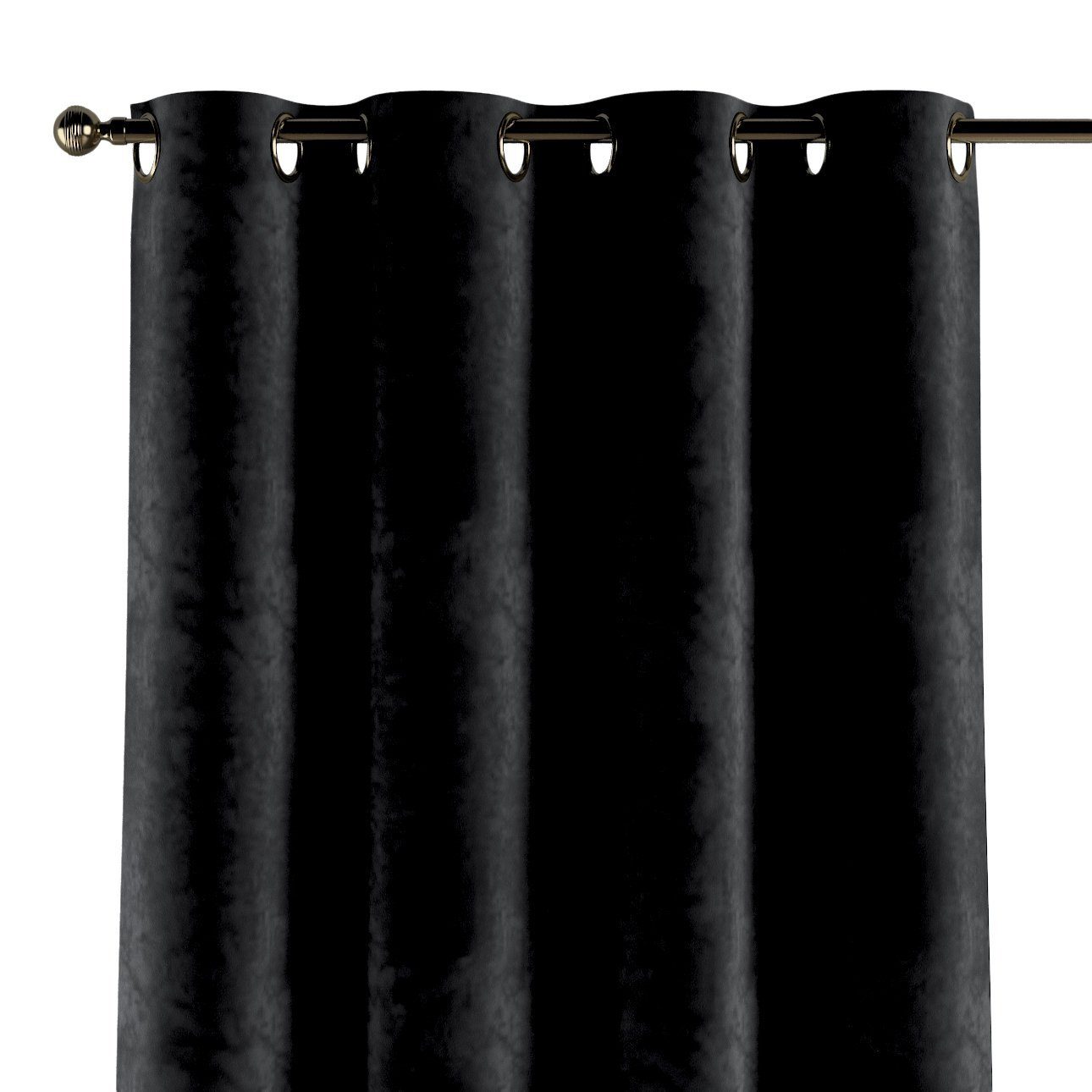 cm, Vorhang Velvet, Dekoria Ösenschal 130x100 schwarz