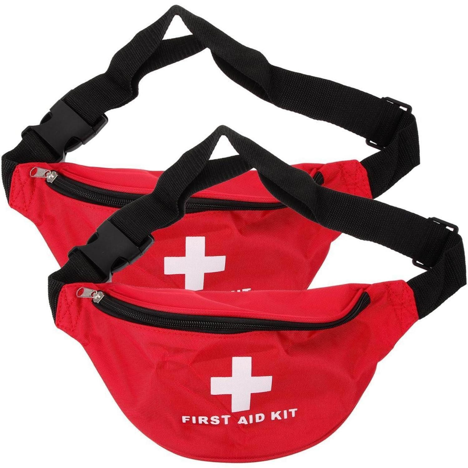LuxusKollektion KFZ-Verbandtasche Erste-Hilfe-Gürteltasche 2er-Set Leer