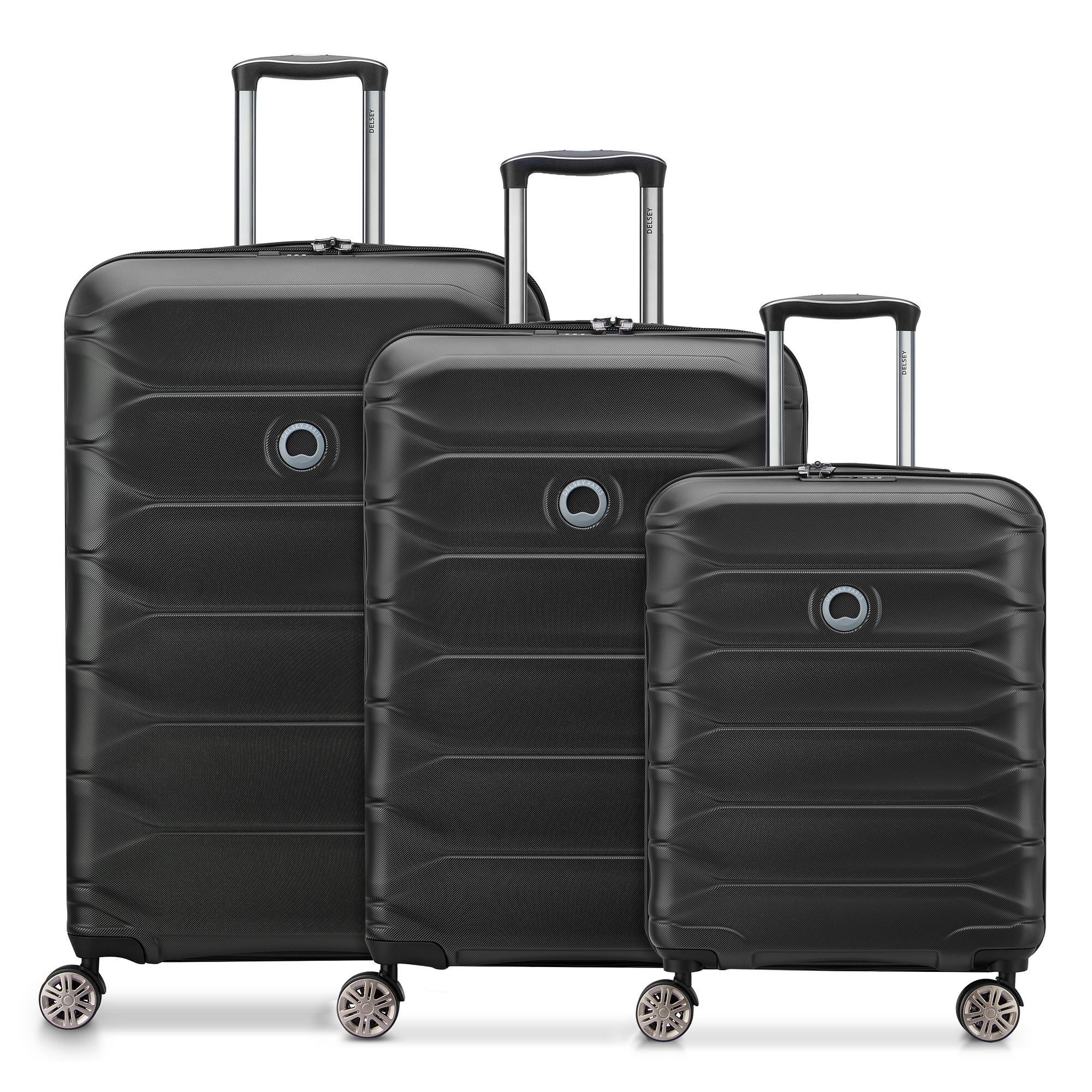 Delsey Paris Trolleyset Meteor, 4 Rollen, (3-teilig, 3 tlg), Polycarbonat