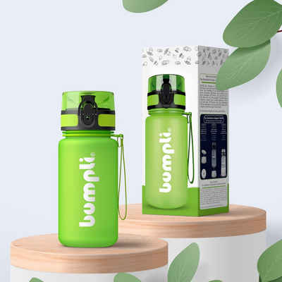 bumpli® Trinkflasche »Kinder Trinkflasche 350ml (softTouch) Wasserflasche, Sportflasche«, BPA-frei, auslaufsicher, Handschlaufe & 1-Klick-Verschluss