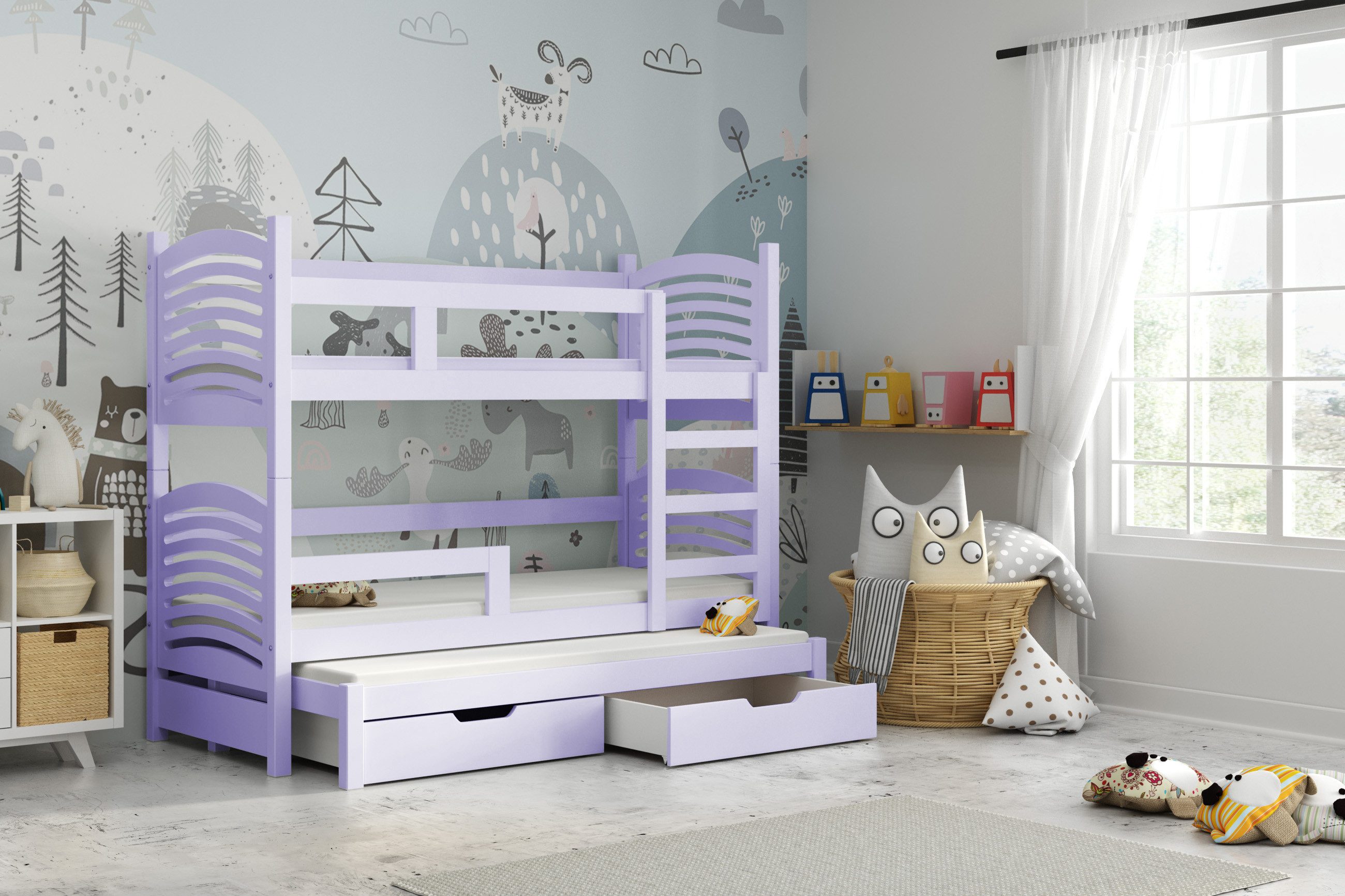 thematys Hochbett Etagenbett optional mit Ausziehbett günstig online kaufen