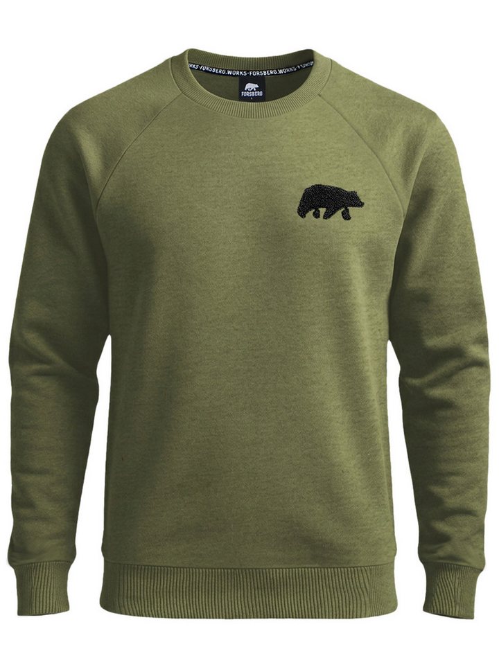FORSBERG Sweatshirt Sweatshirt mit Frottee Logo