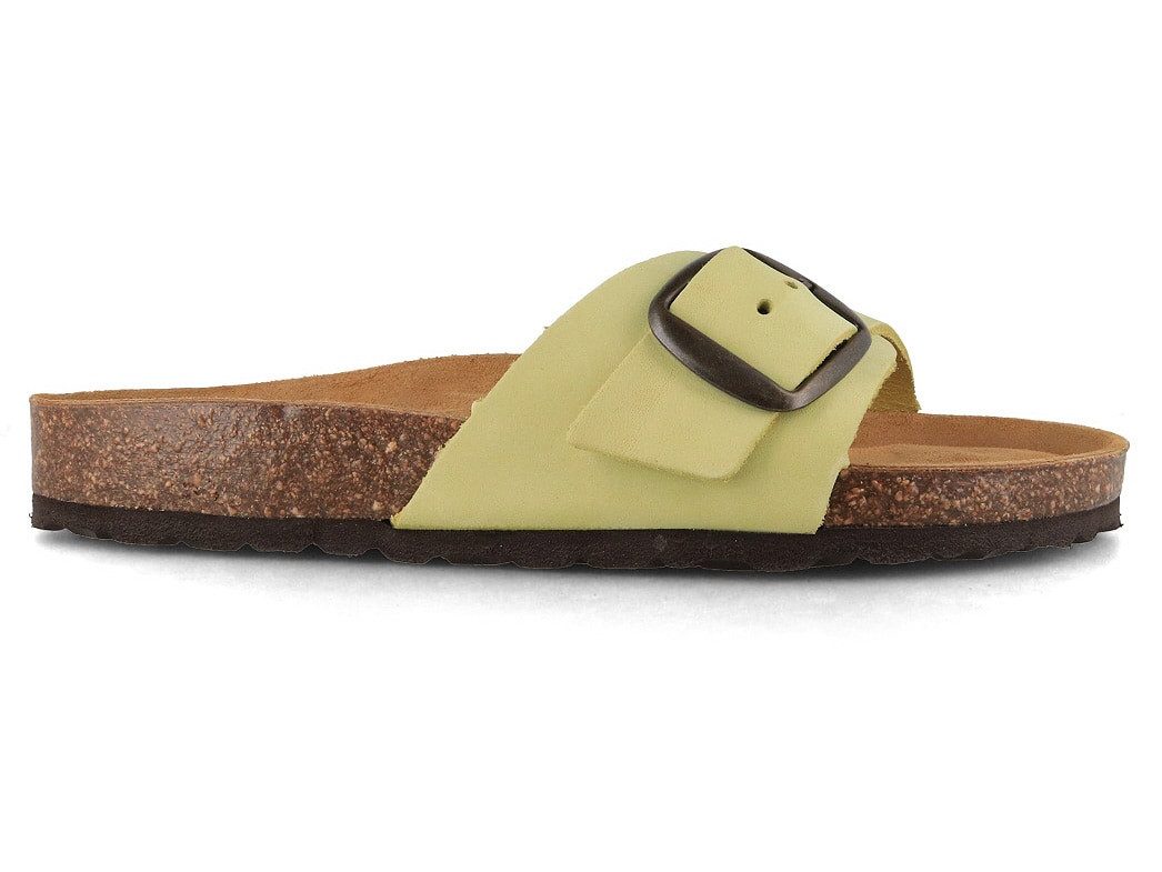 Tuffeln Damen Pantoletten Sandalen Fehmarn für schmale Füße Hausschuh mit gepolstertem Tieffussbett