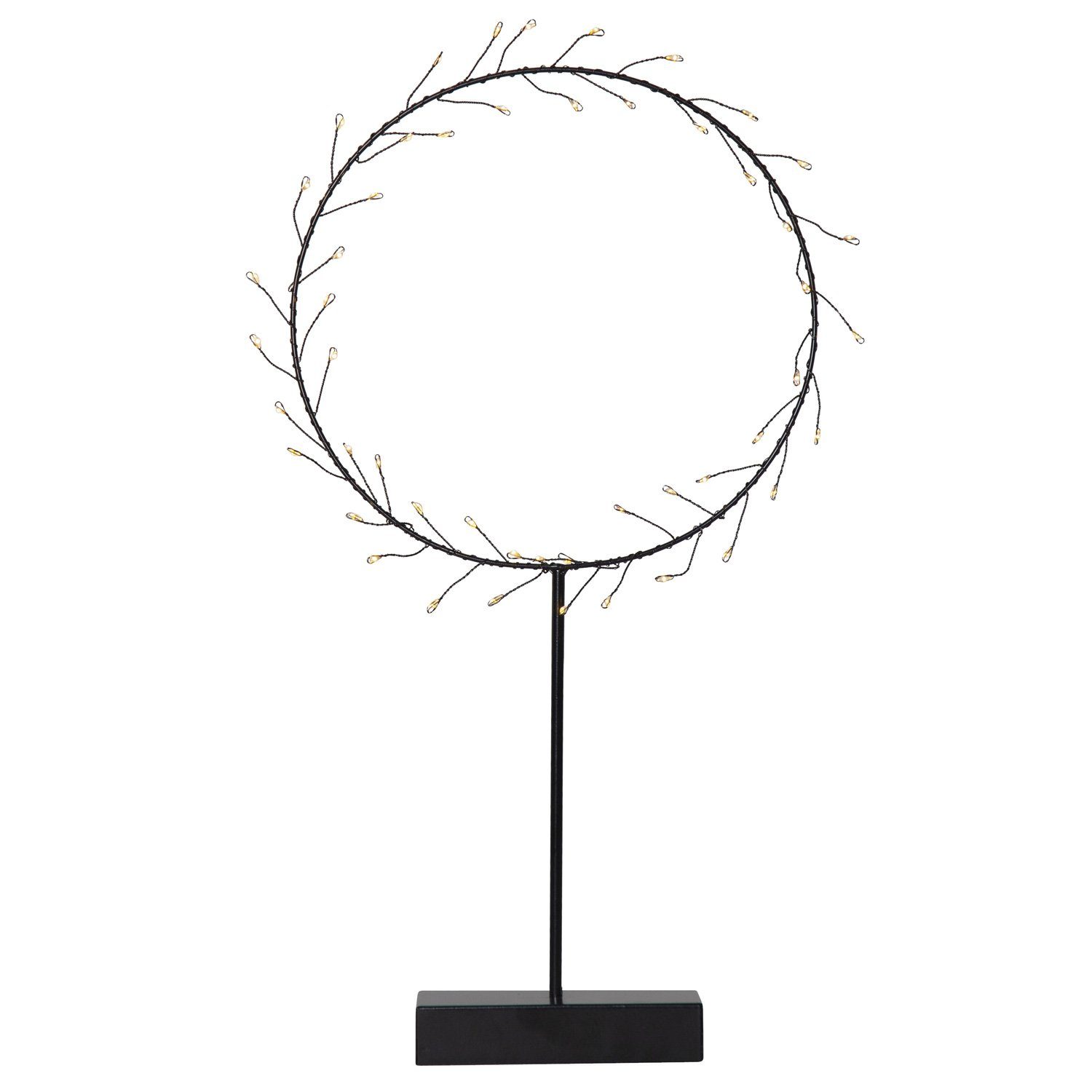MARELIDA Dekokranz LED Kranz Draht stehend Tischkranz Leuchtkranz 50LED H: günstig online kaufen