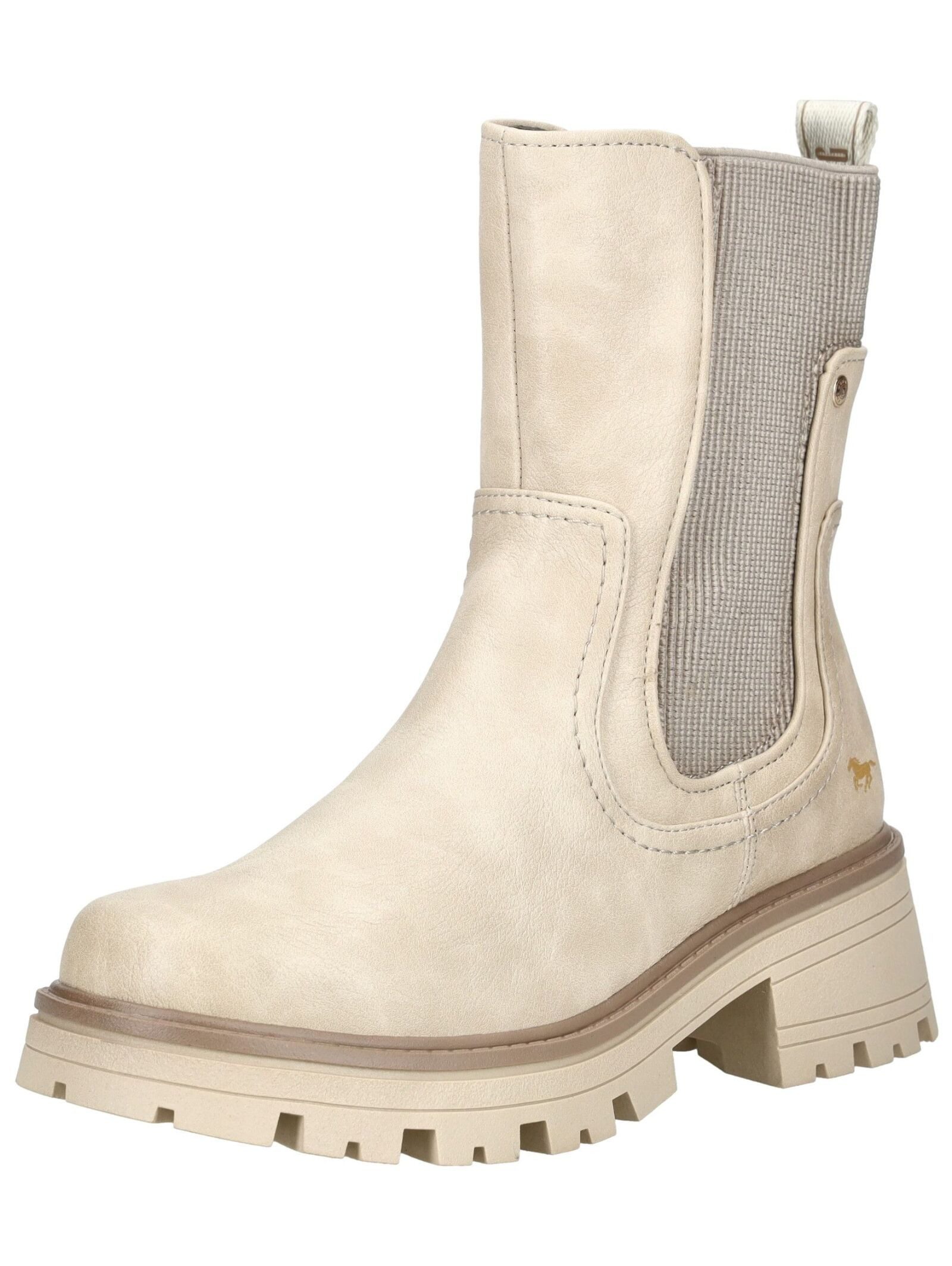MUSTANG Stiefelette Lederimitat/Textil Stiefelette günstig online kaufen