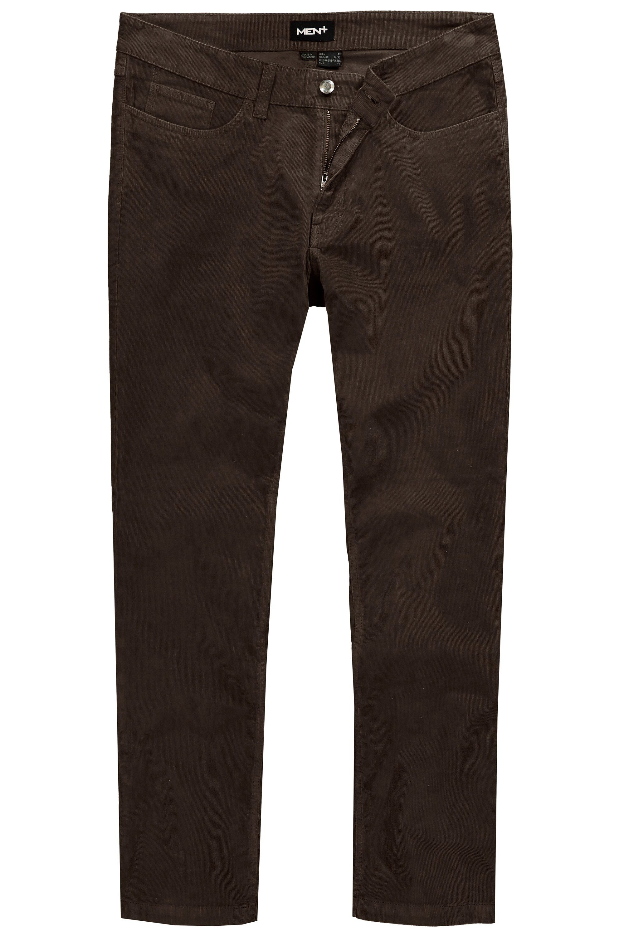 Men Plus Chinohose Men+ Cordhose Bauchfit 5-Pocket Straight Fit günstig online kaufen