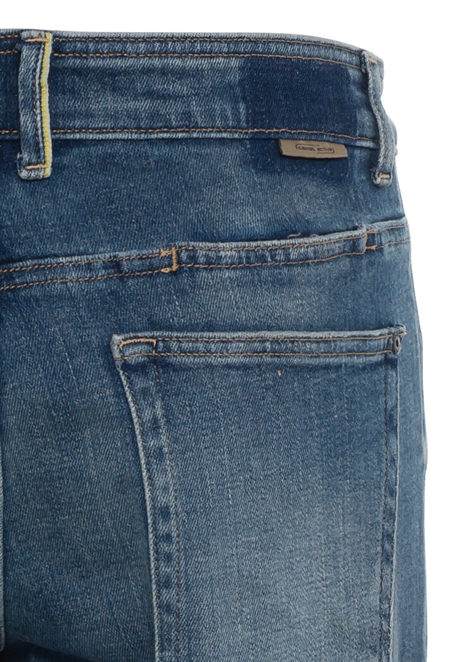 mit Fit 5-Pocket-Jeans Tapered camel Jeans Smartphone Tasche active
