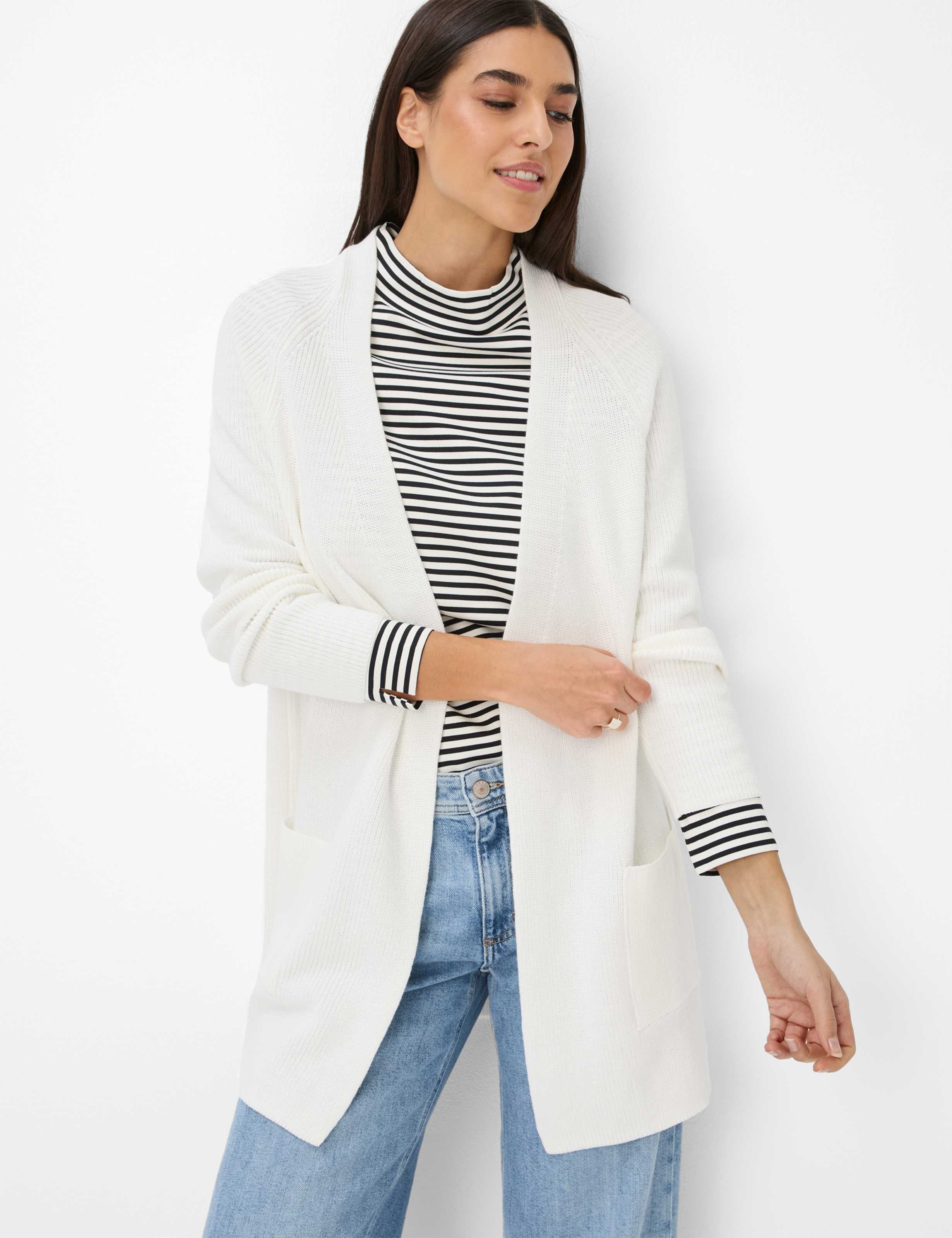 Brax Strickjacke Style AMANDA, Strickjacke mit wertigen Stylingdetails