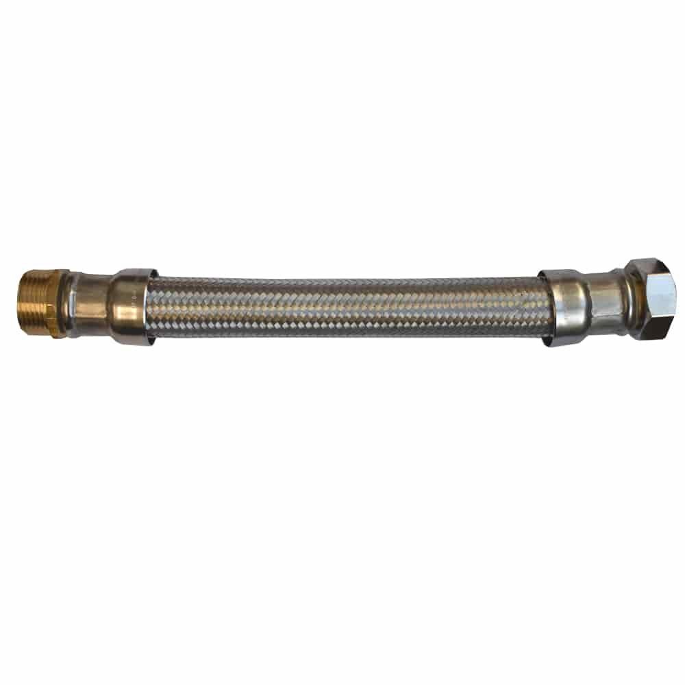KLASEBO® flexibler Schlauch Panzerschlauch DN25, Edelstahl, flexibel, 1000mm, DVGW, Trinkwasser