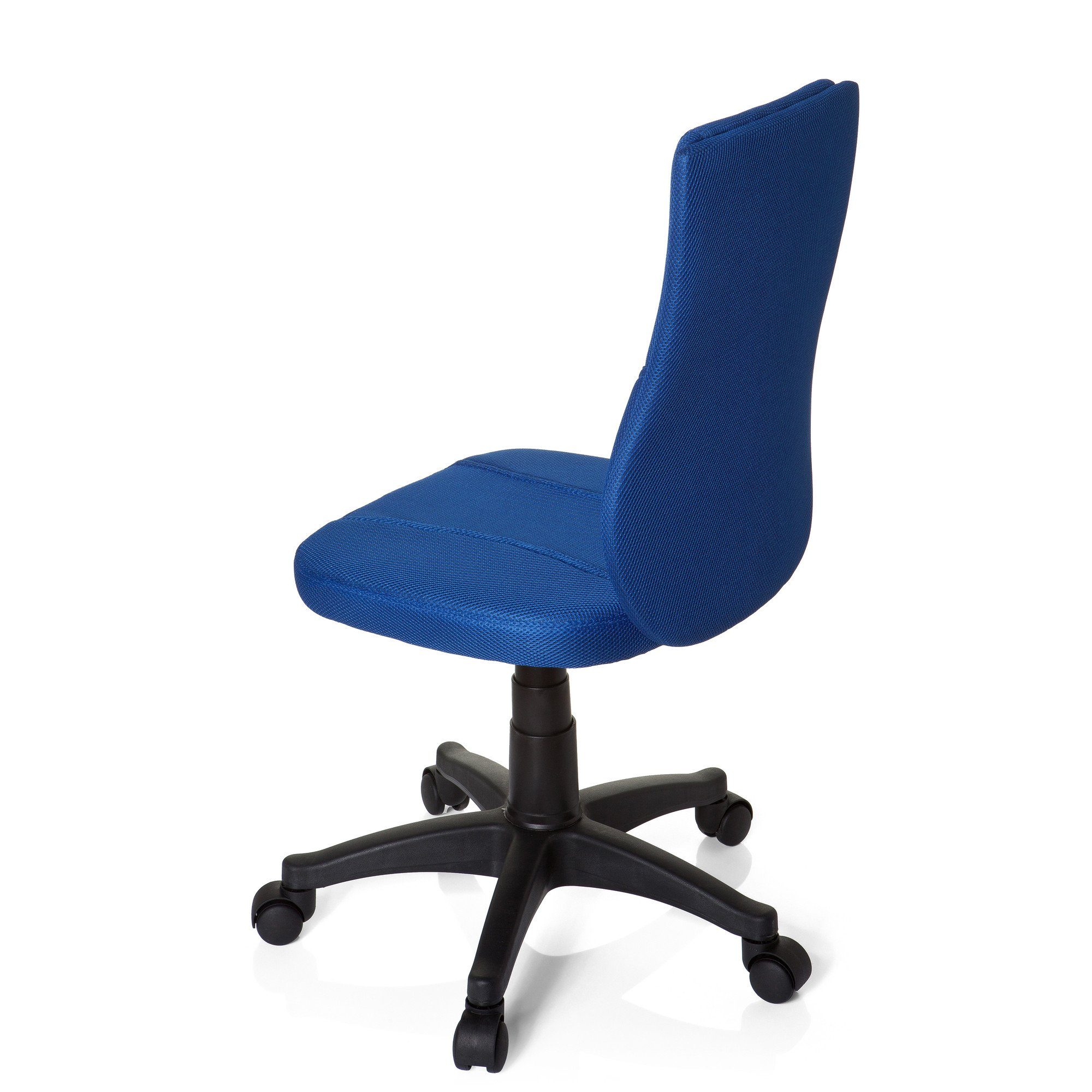 OFFICE Armlehnen BASE St), (1 KIDDY hjh Drehstuhl Kinderdrehstuhl Blau Stoff ergonomisch mitwachsend, ohne