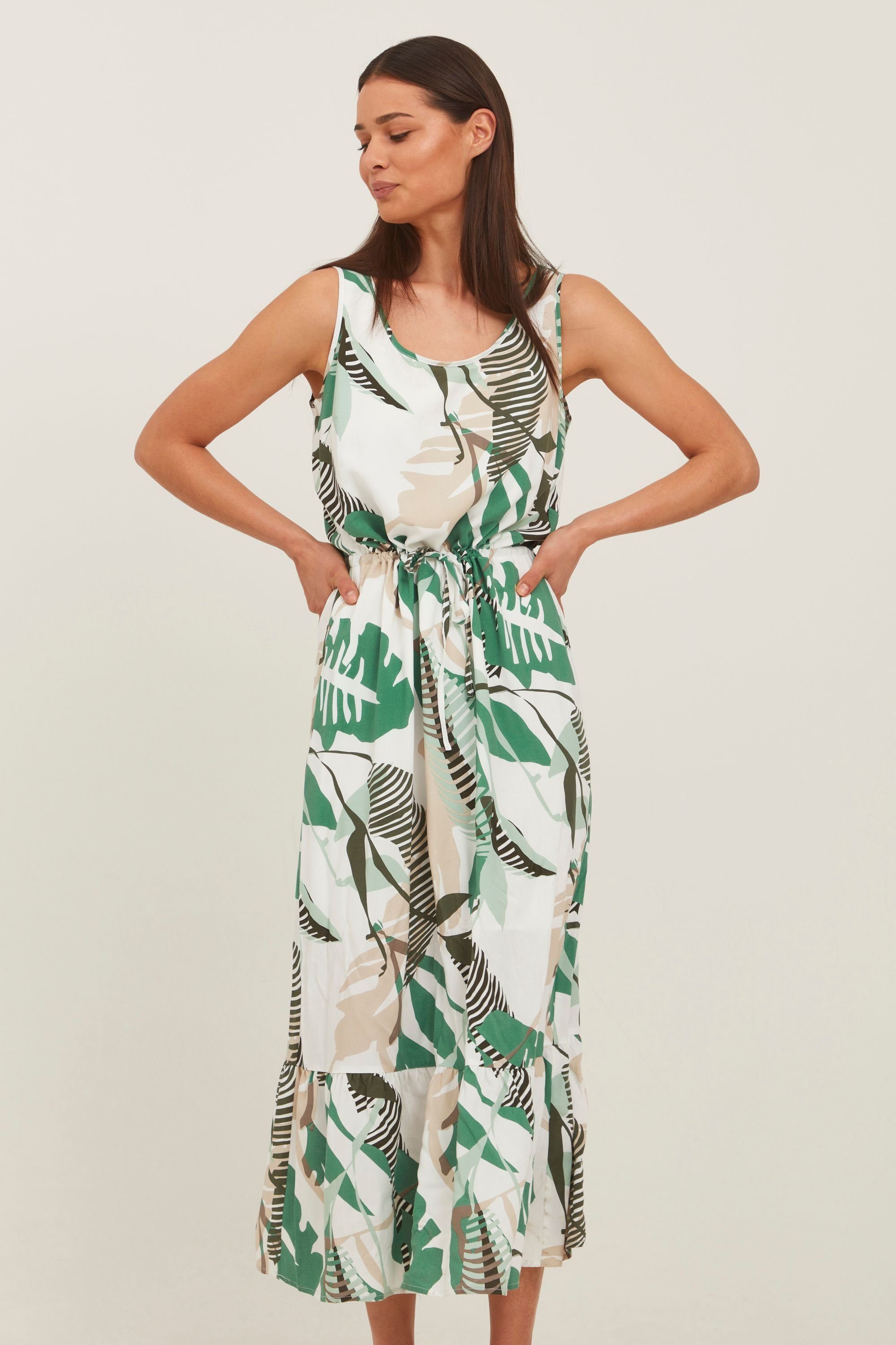 fransa Sommerkleid Fransa FRALJUNGLE 2 Dress - 20609288 Green Graphic mix | Sommerkleider