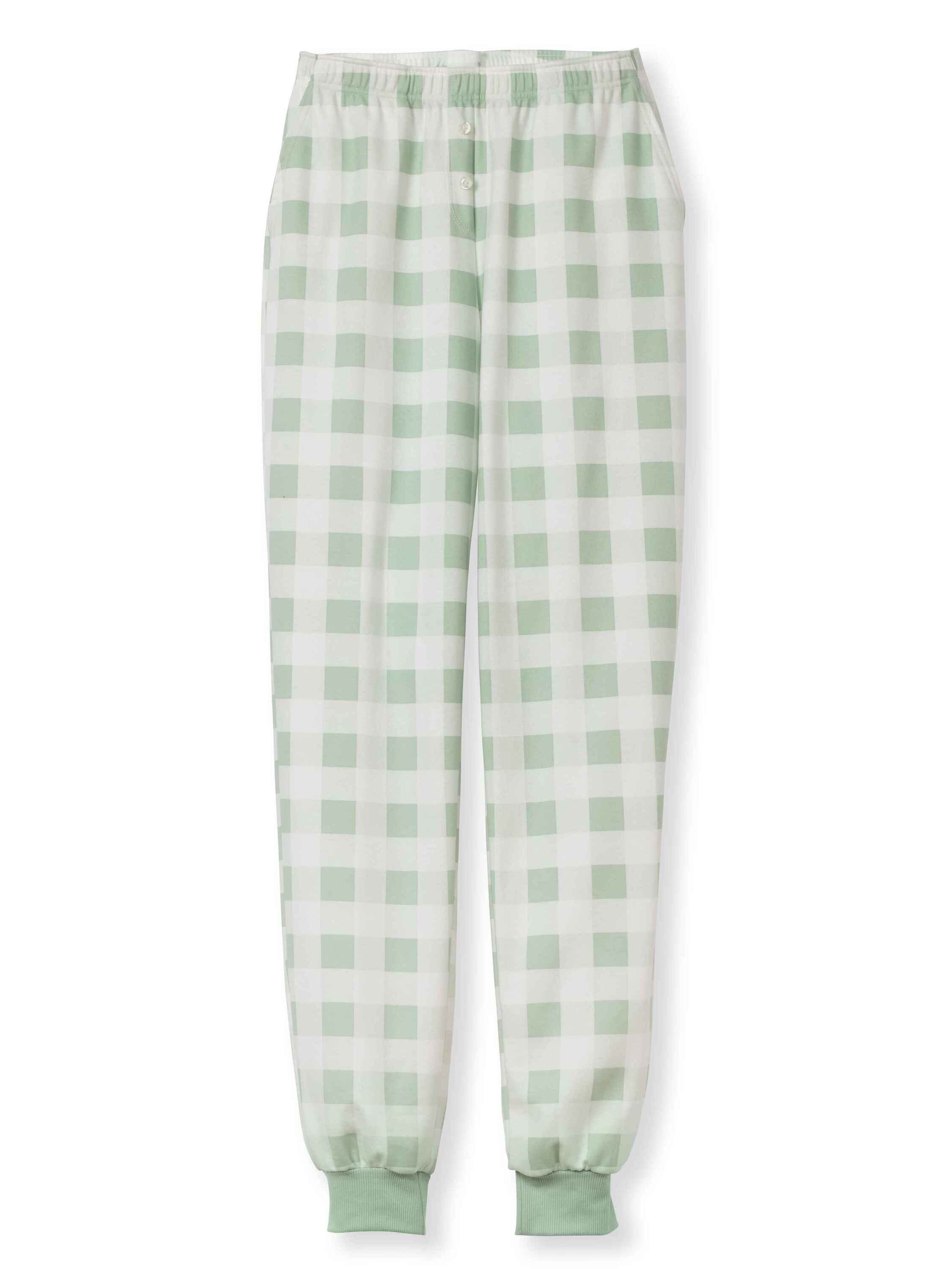 CALIDA Pyjamahose Seitentaschen Bündchen-Pants mit (1-tlg)