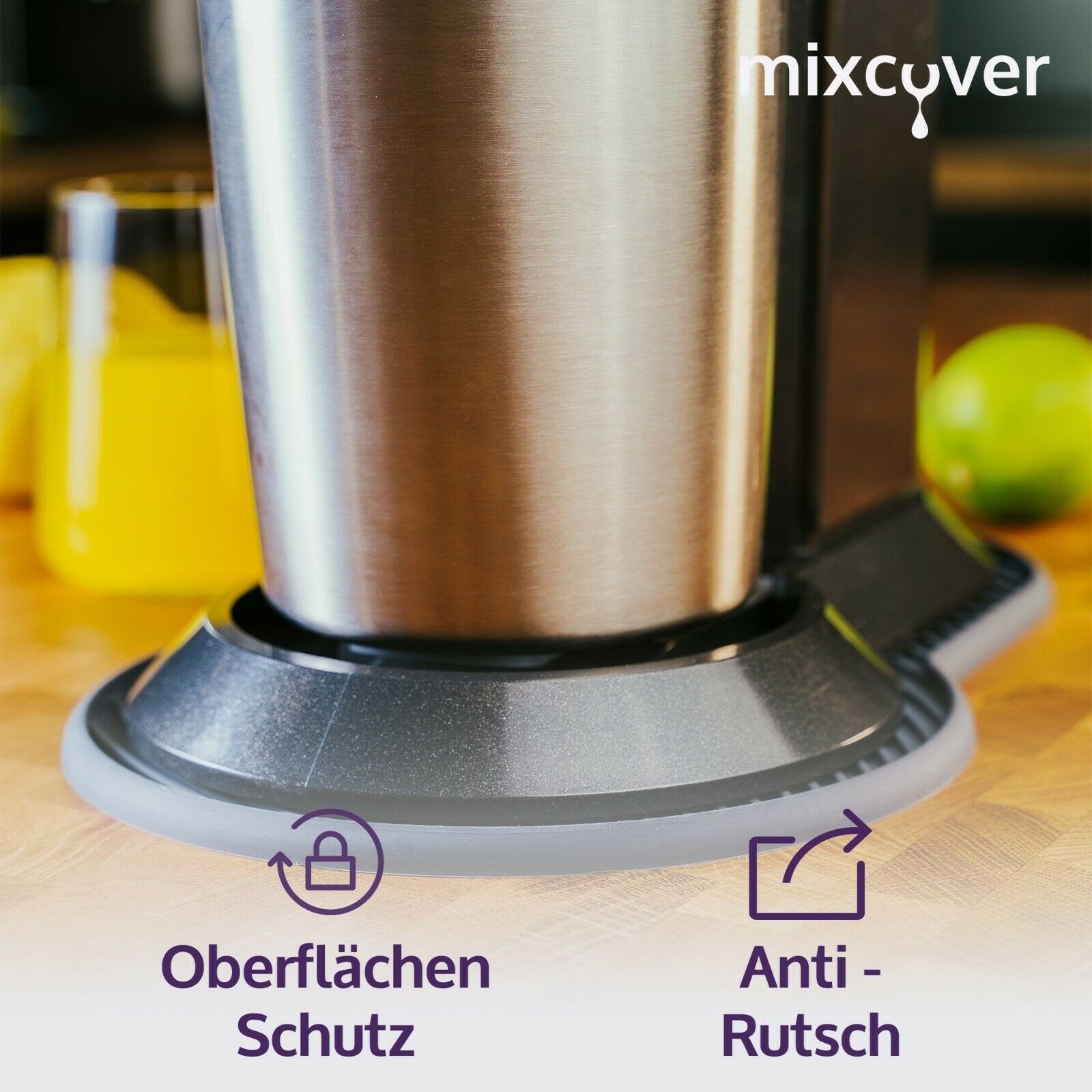 Wassersprudler Flasche mixcover Silikonmatte, Abtropfmatte kompatibel mit SodaStream Crystal