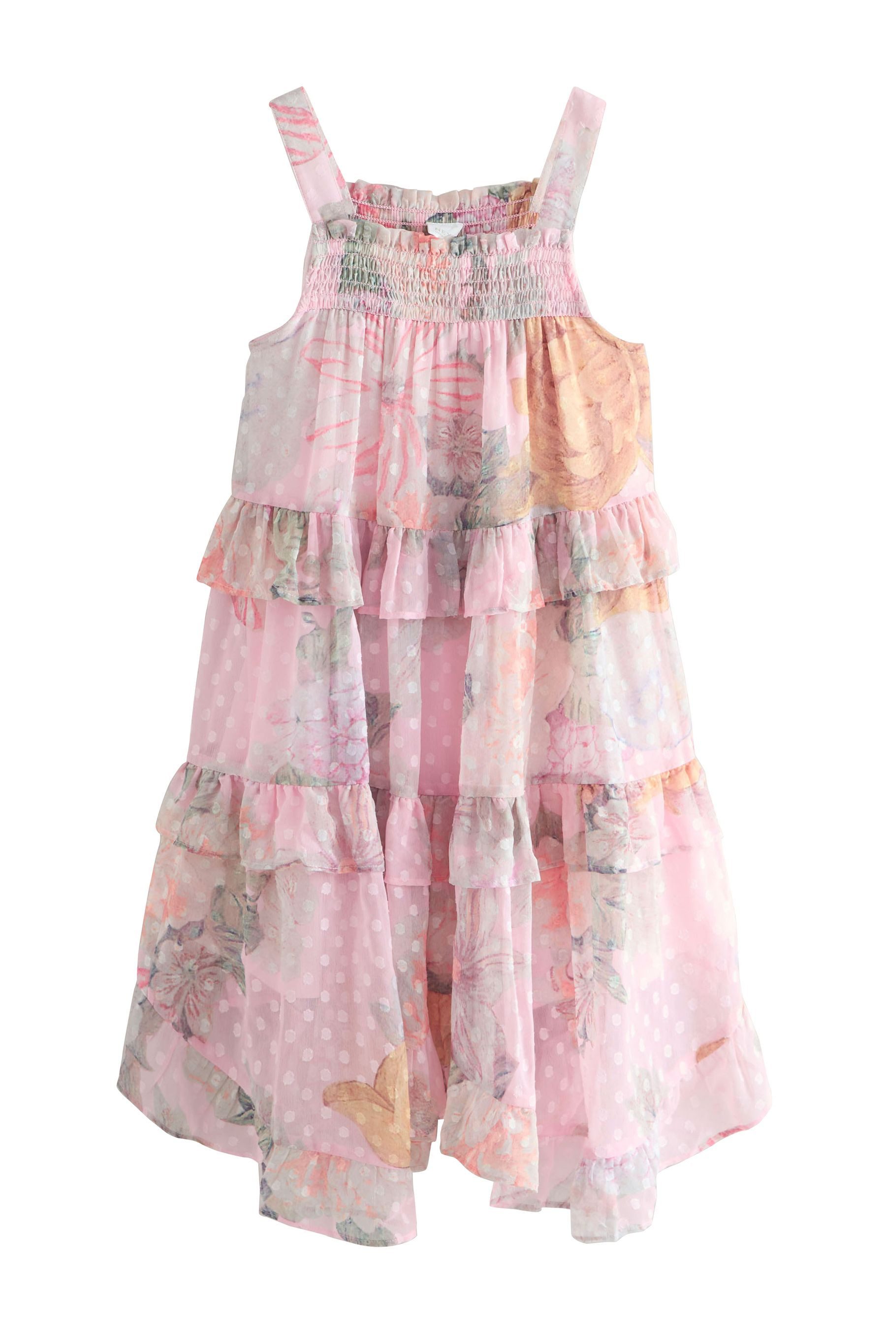 Next Trägerkleid Festliches Trägerkleid mit Print (1-tlg)