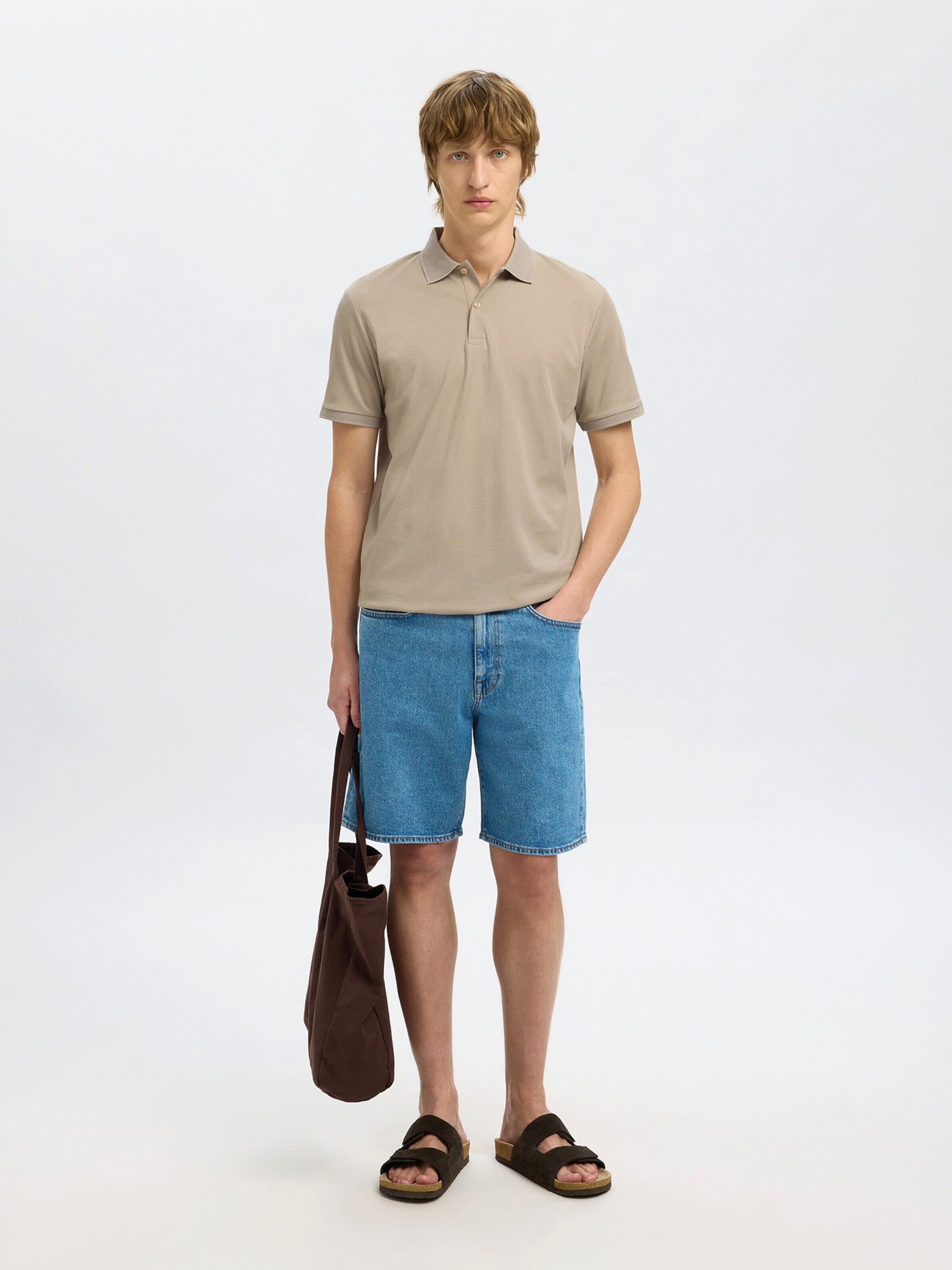 Selected T-Shirt SLHFave (1-tlg) Plain/ohne Details