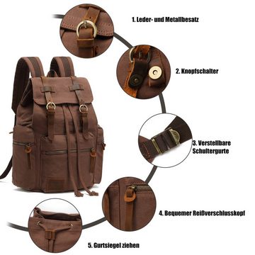 TAN.TOMI Freizeitrucksack Multifunktionaler Freizeitrucksack