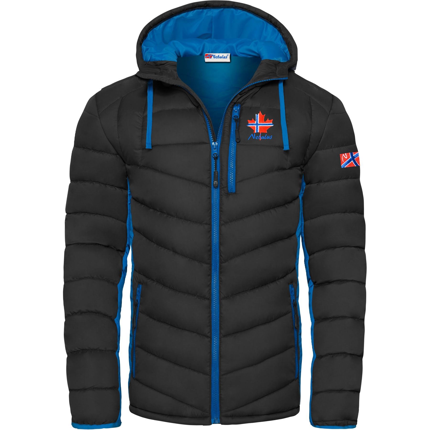 Nebulus Winterjacke MERIK, P4916 - Herren, schwarz-kobalt, XL günstig online kaufen