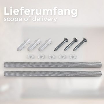 B.K.Licht Deckenleuchte LED Deckenlampe Ø22cm Badezimmer weiß - BKL1295, LED fest integriert, Neutralweiß, moderne Badezimmerlampe Decke Leuchtmittel 10W 900lm 4000K Flur Küche