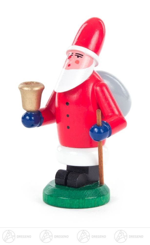 Dregeno Erzgebirge Weihnachtsfigur Kerze Miniatur Weihnachtliche mit d=7mm Ruprecht Hö für Kerzenhalter