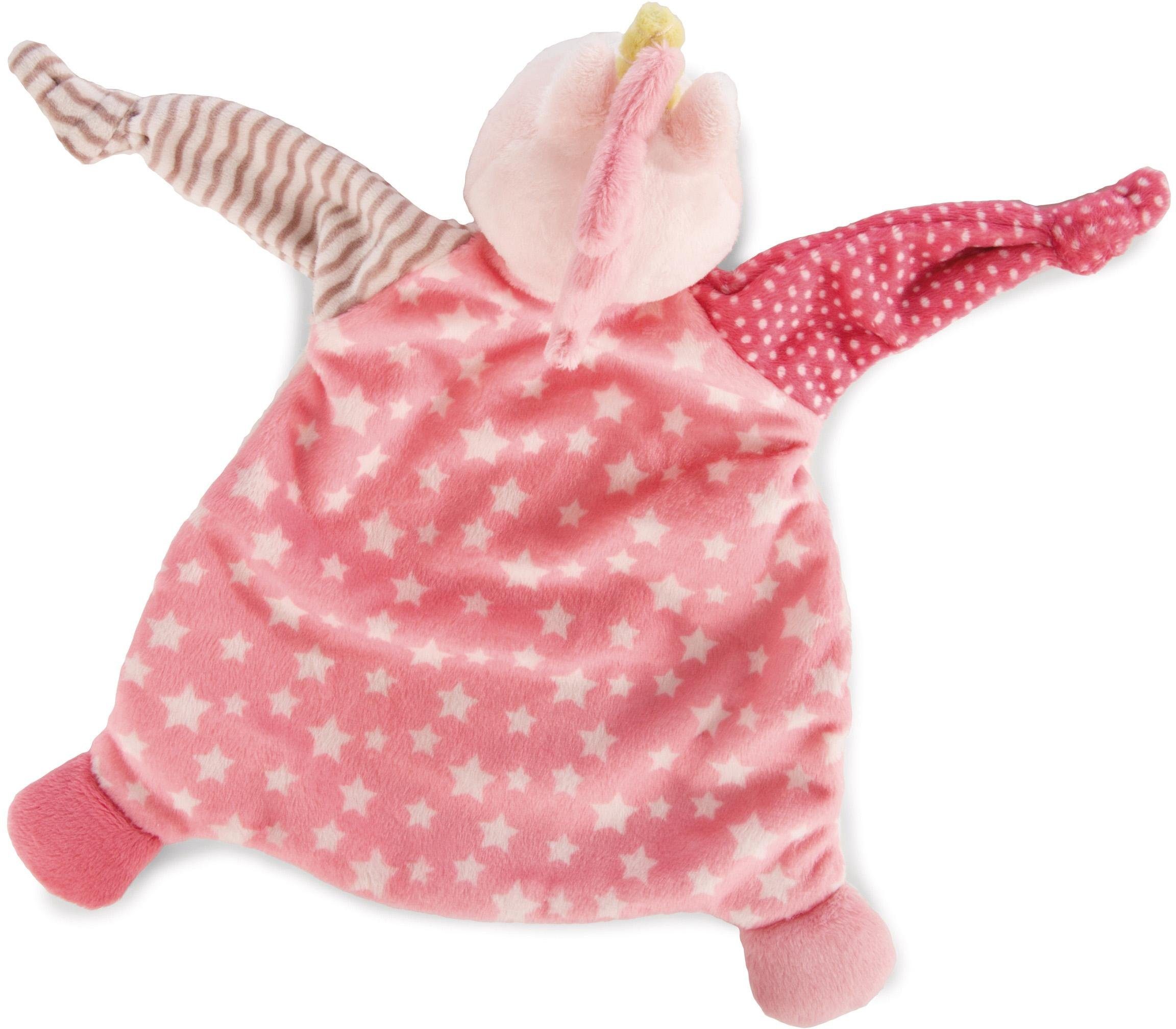 Nici Schmusetuch My First NICI Kollektion, Einhorn Stupsi, Meinhörnchen, mit aufgestickten Augen